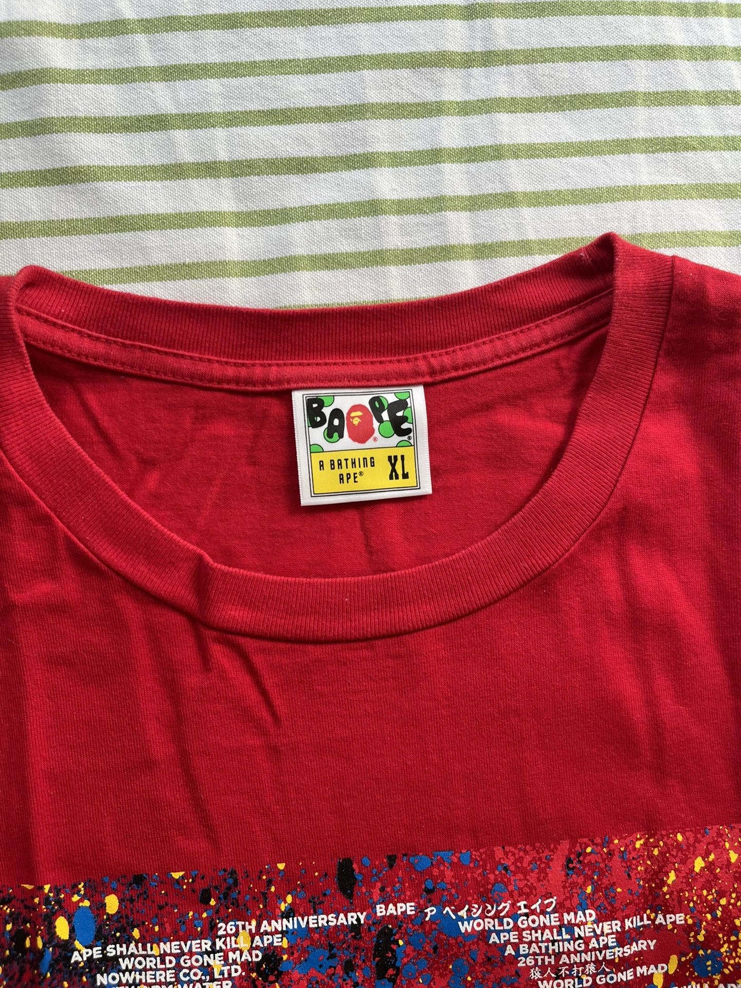 Bape Bape Shark Designer Casual Streetwear Size US XL / EU 56 / 4 - 2 Thumbnail