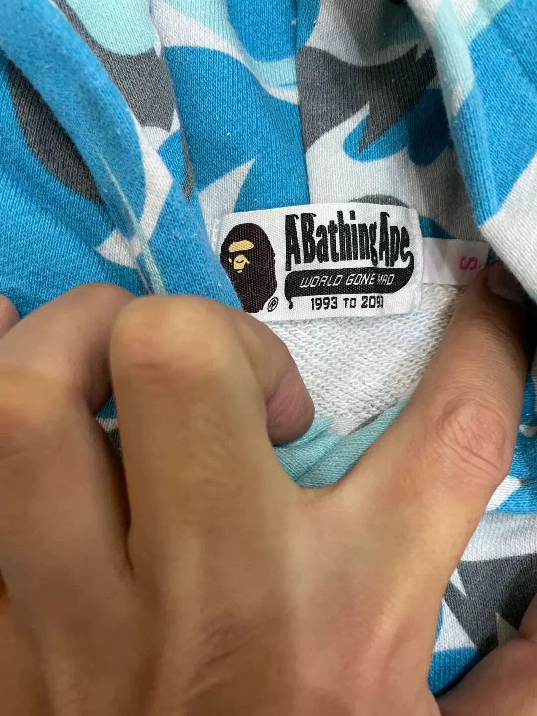 Bape Bape Blue Shark Sweatshirt Pullover Size US S / EU 44-46 / 1 - 2 Thumbnail