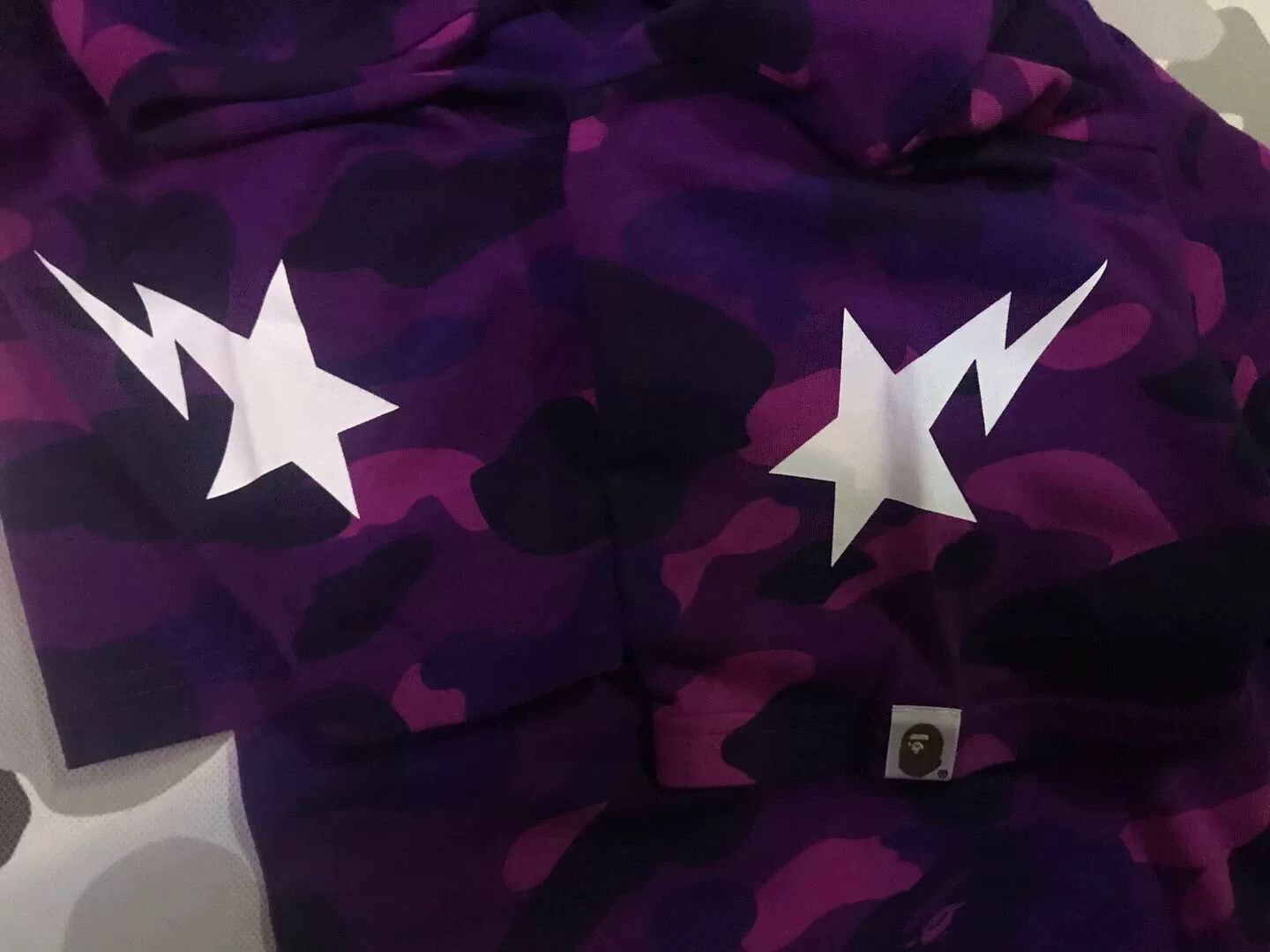 Bape Bape Purple Shark T-Shirt Casual Size US L / EU 52-54 / 3 - 2 Thumbnail