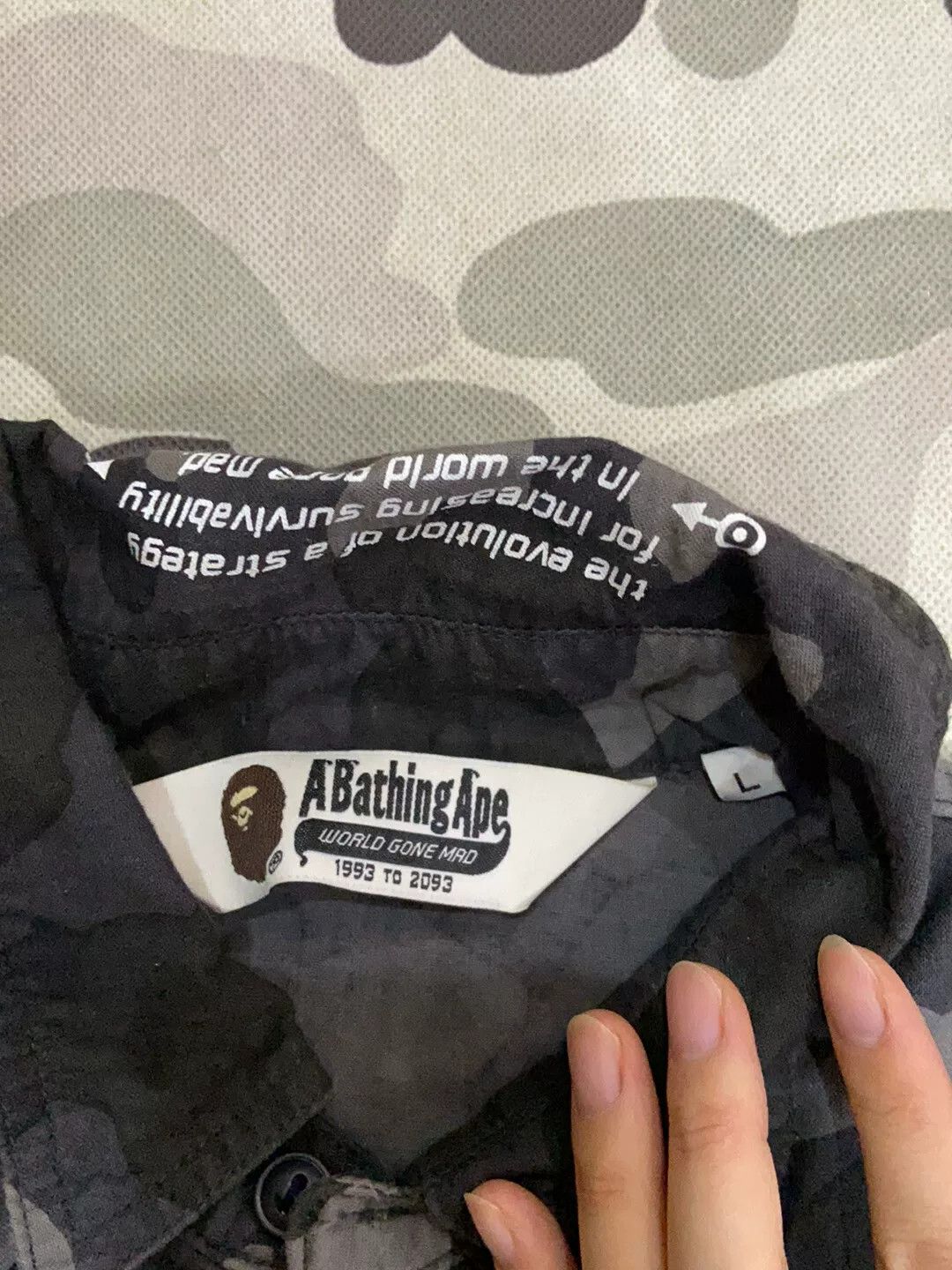 Bape Bape Orange Shark Shirt Casual Size US L / EU 52-54 / 3 - 2 Thumbnail