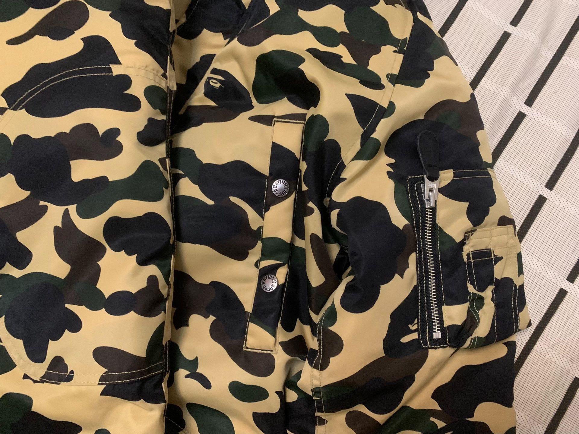 Bape Bape Down Camo Yellow Heavy Coat M Men Size US M / EU 48-50 / 2 - 4 Thumbnail