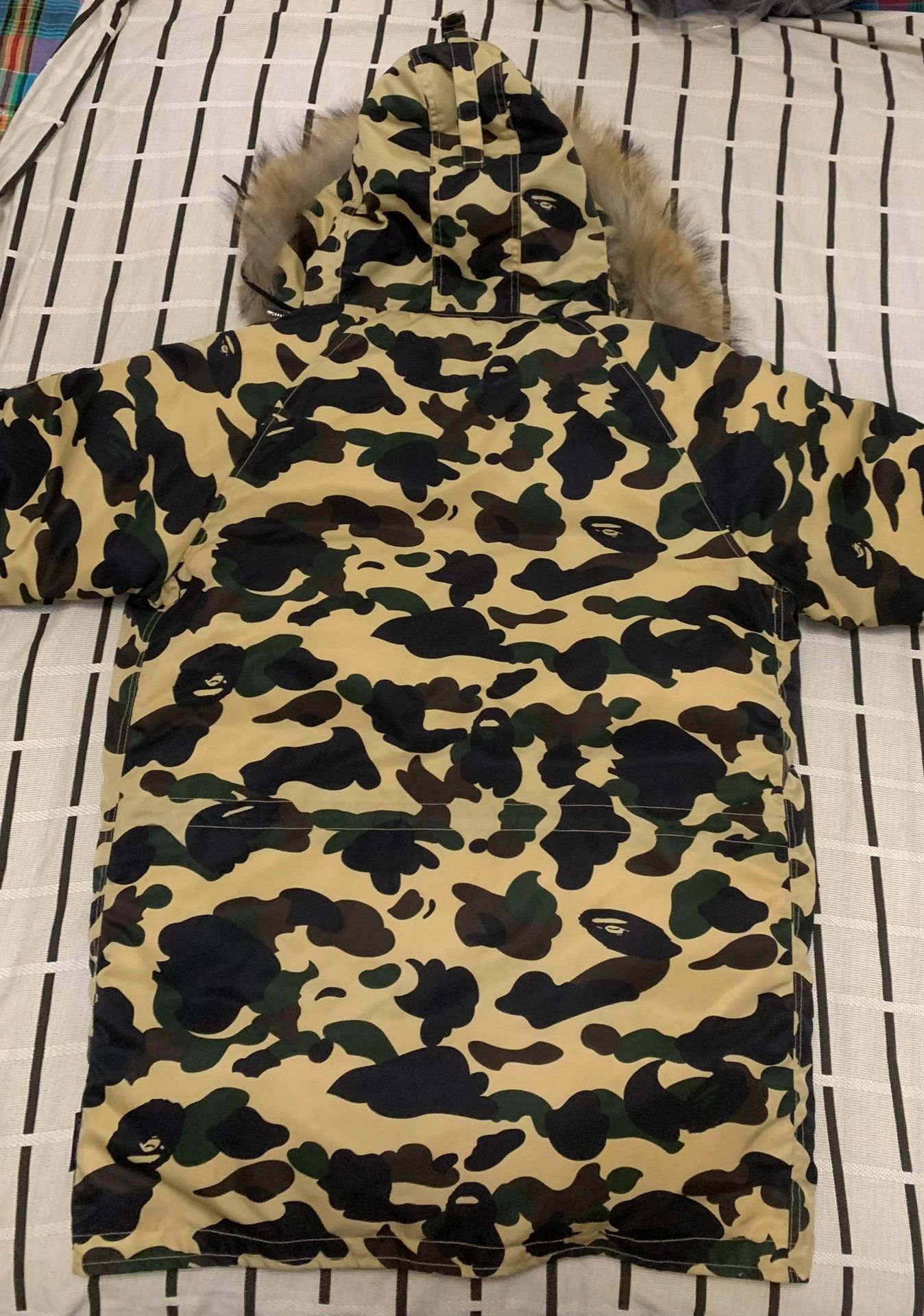 Bape Bape Down Camo Yellow Heavy Coat M Men Size US M / EU 48-50 / 2 - 2 Thumbnail