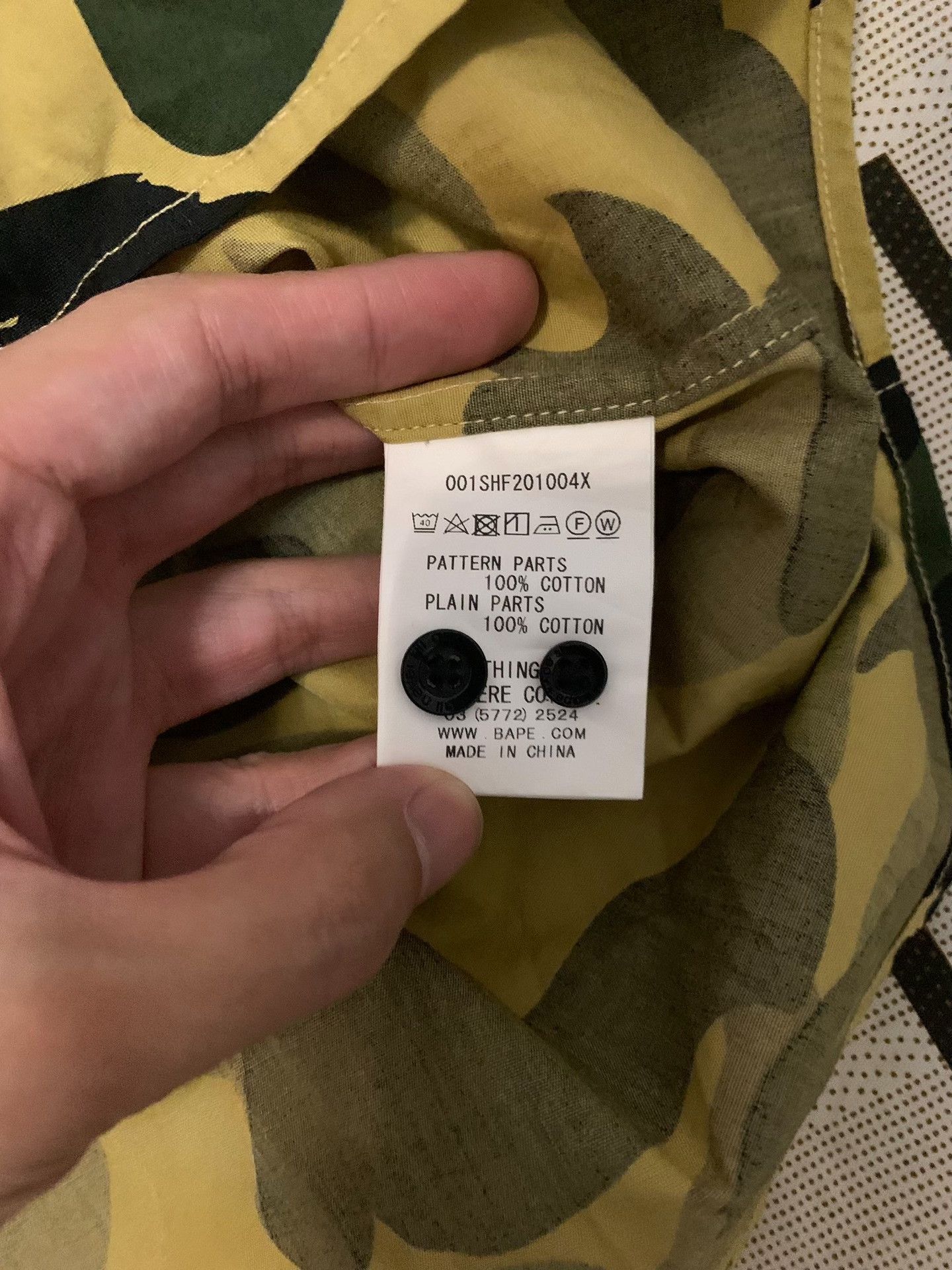Bape Bape Camo Ape Head Yellow Shirt S Men Size US S / EU 44-46 / 1 - 3 Thumbnail