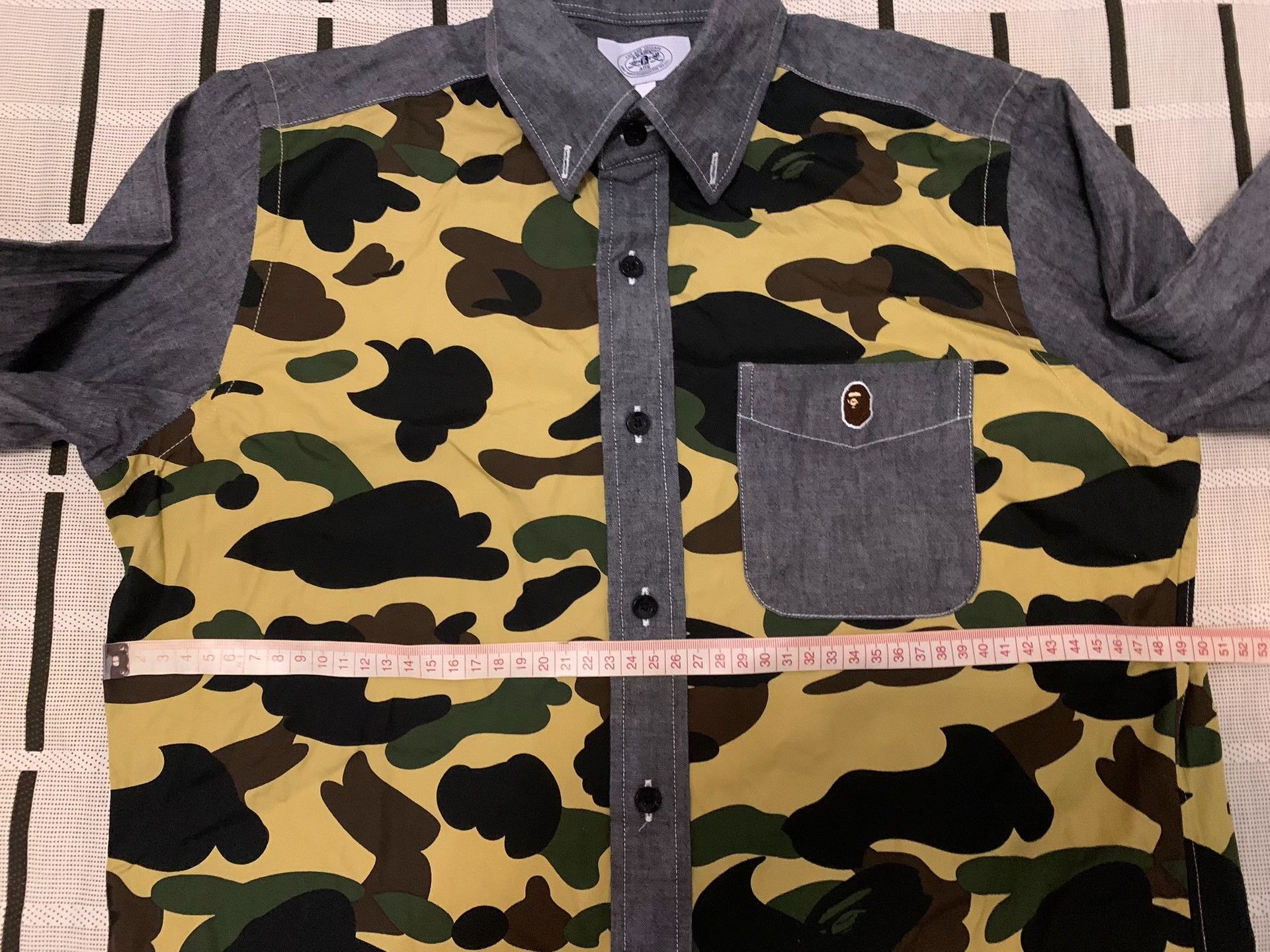 Bape Bape Camo Ape Head Yellow Shirt S Men Size US S / EU 44-46 / 1 - 7 Thumbnail