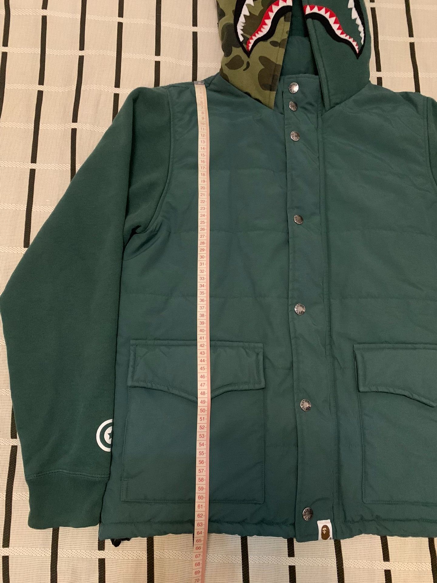 Bape Bape Shark Camo Green Heavy Coat M Men Size US M / EU 48-50 / 2 - 7 Thumbnail