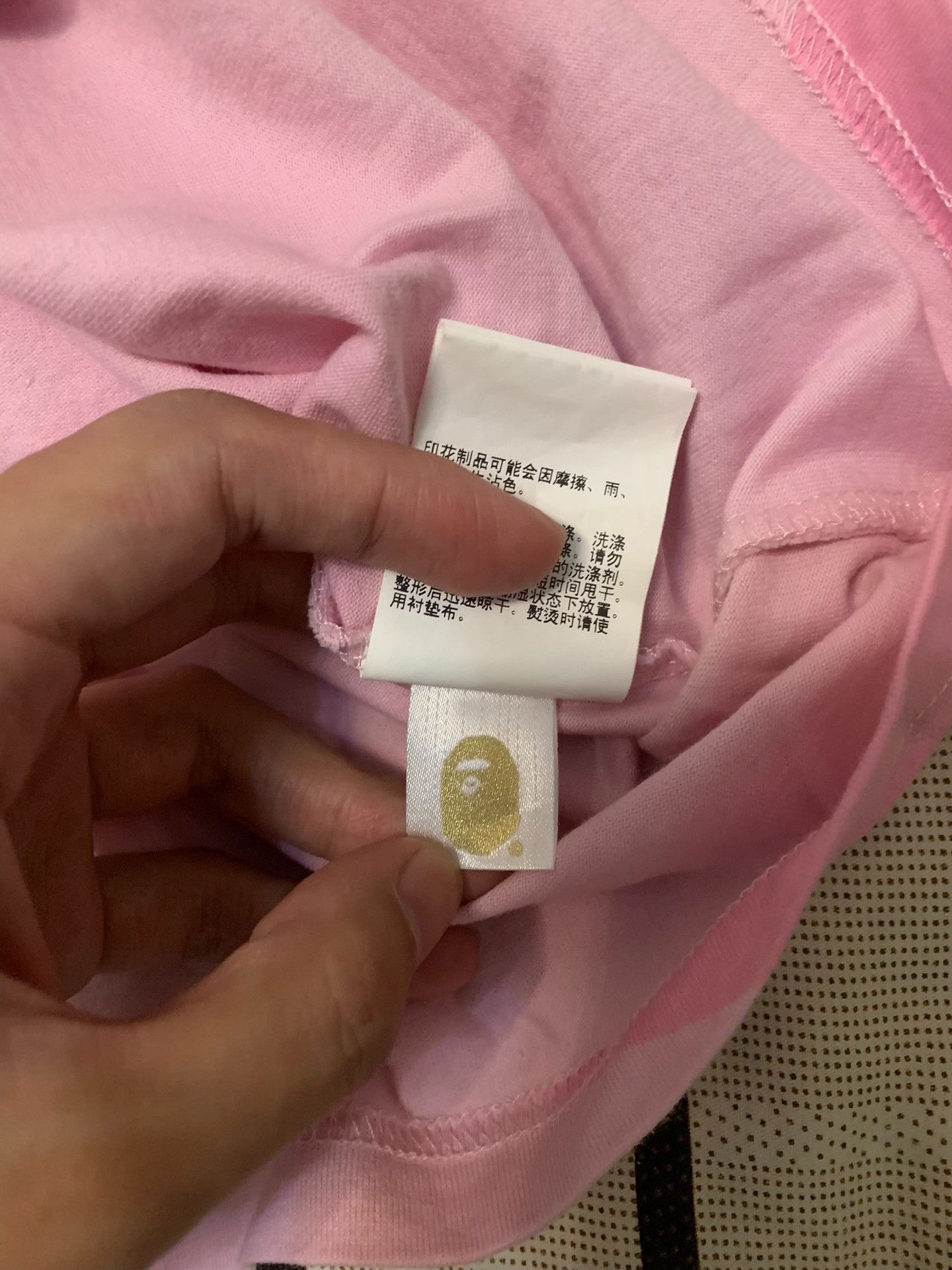 Bape Bape Pink T-Shirt XS Men Size US XS / EU 42 / 0 - 5 Thumbnail