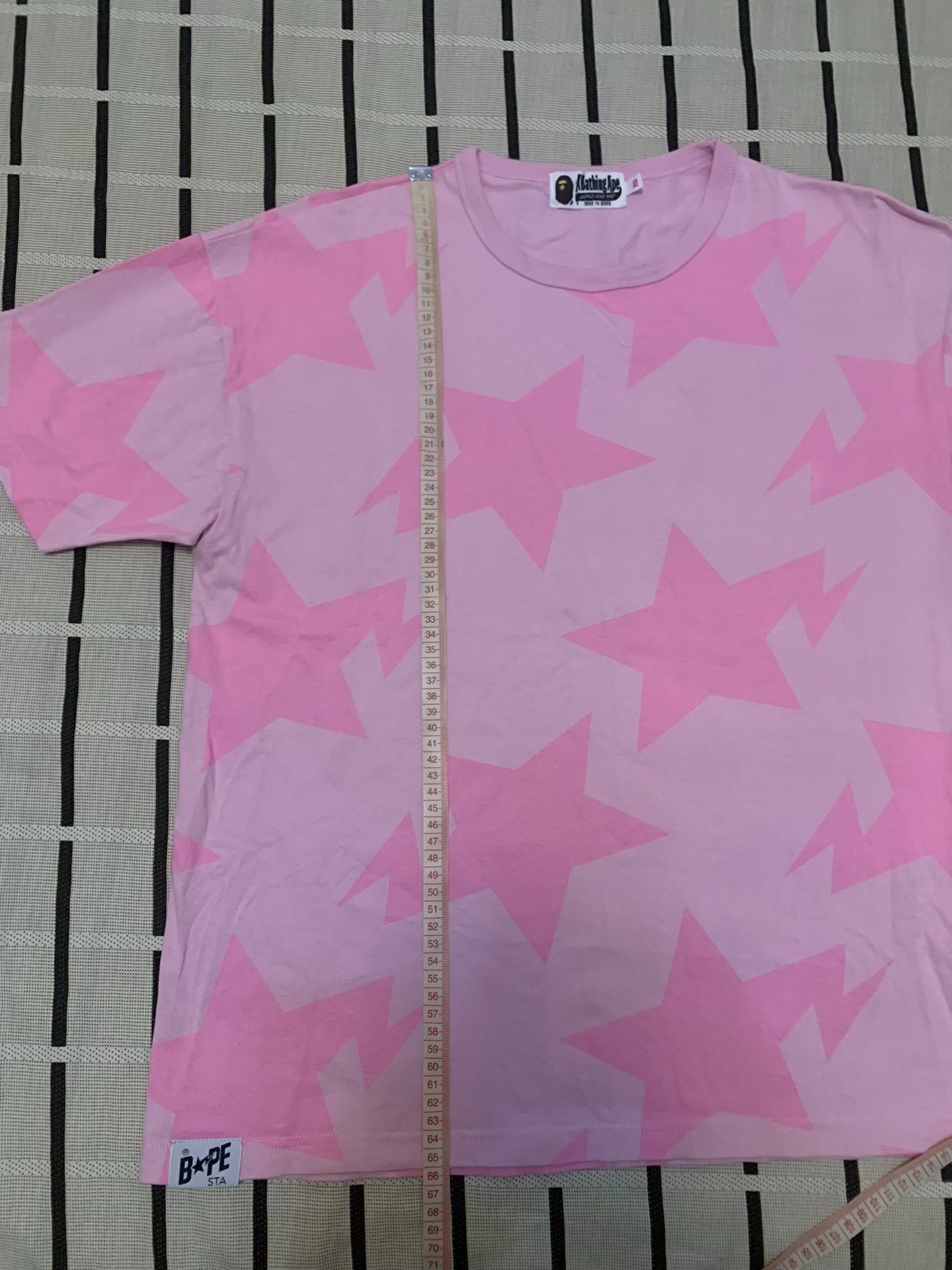 Bape Bape Pink T-Shirt XS Men Size US XS / EU 42 / 0 - 7 Thumbnail