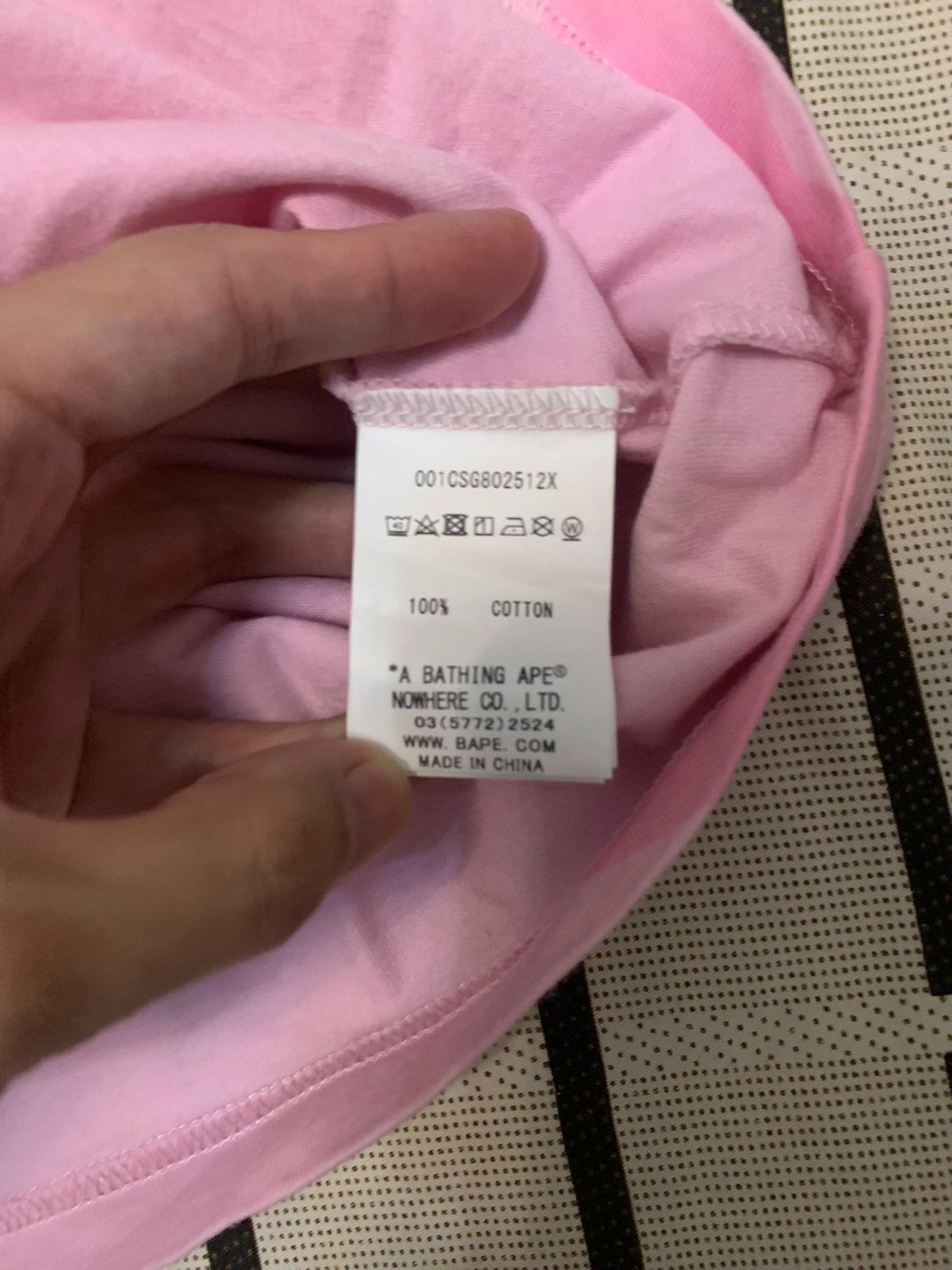Bape Bape Pink T-Shirt XS Men Size US XS / EU 42 / 0 - 3 Thumbnail