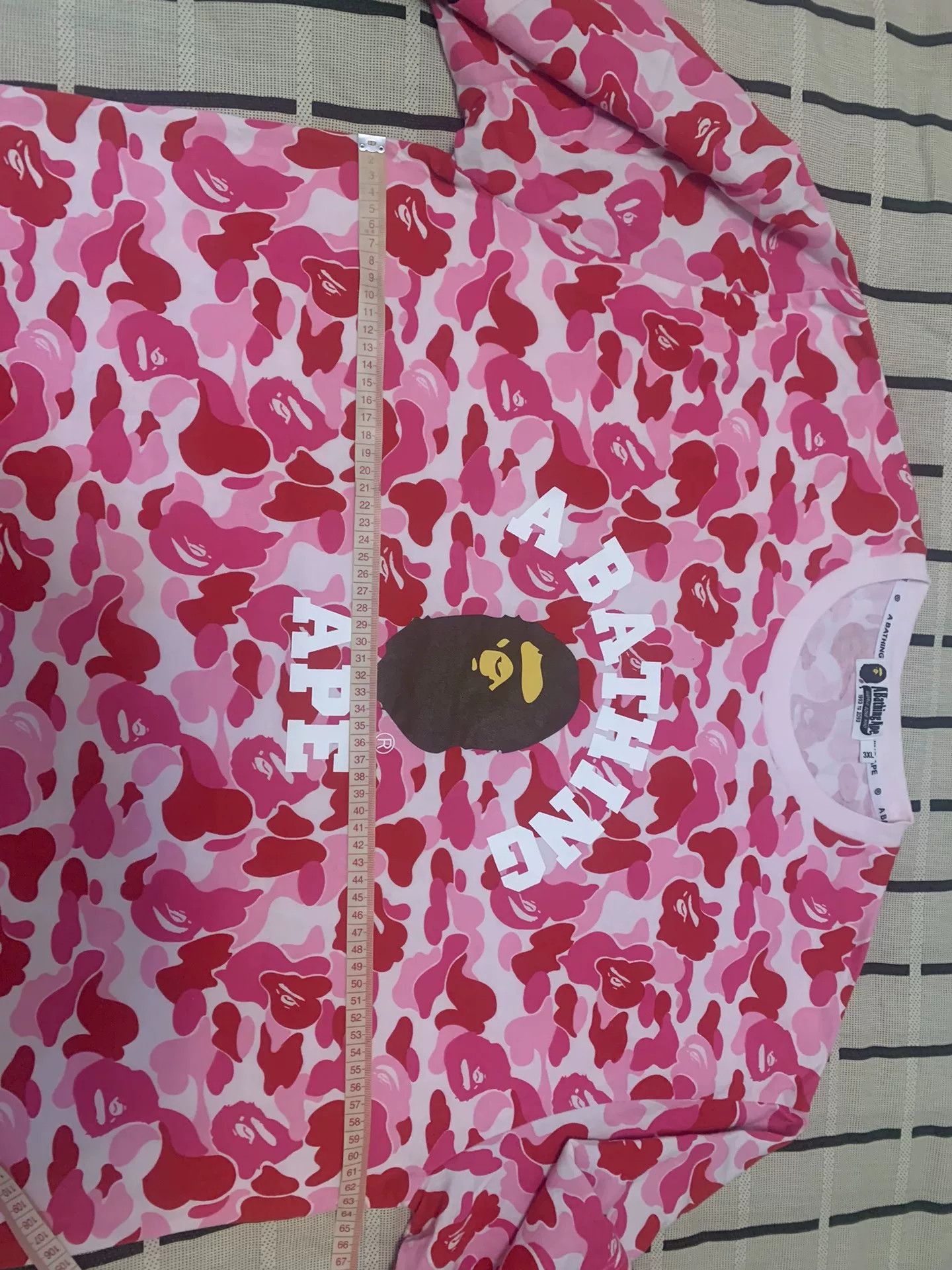 Bape Bape Camo Ape Head Pink T-Shirt XXXL Men Size US XXL / EU 58 / 5 - 7 Thumbnail