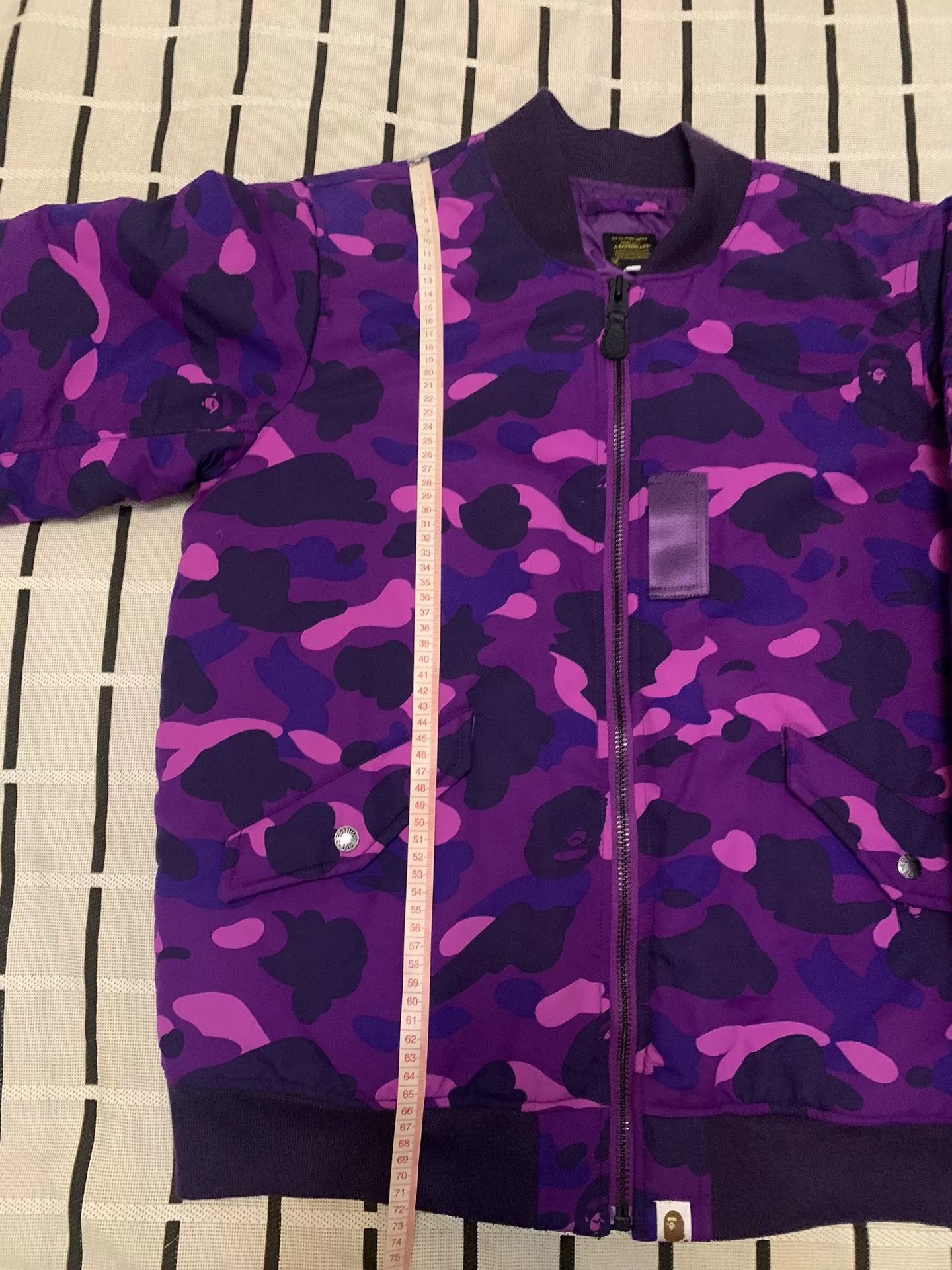 Bape Bape Wool Camo Purple Heavy Coat L Men Size US L / EU 52-54 / 3 - 7 Thumbnail
