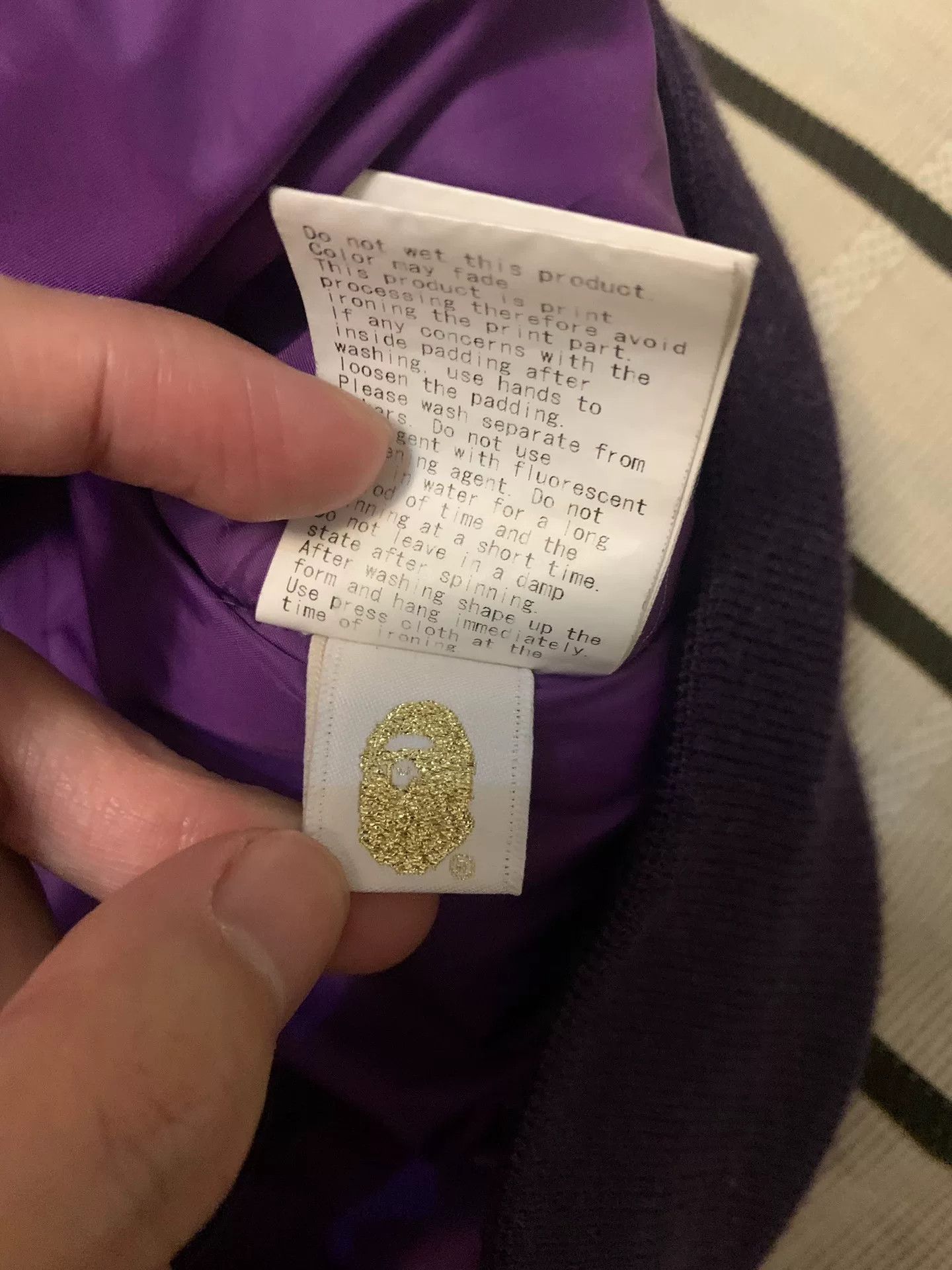 Bape Bape Wool Camo Purple Heavy Coat L Men Size US L / EU 52-54 / 3 - 6 Thumbnail