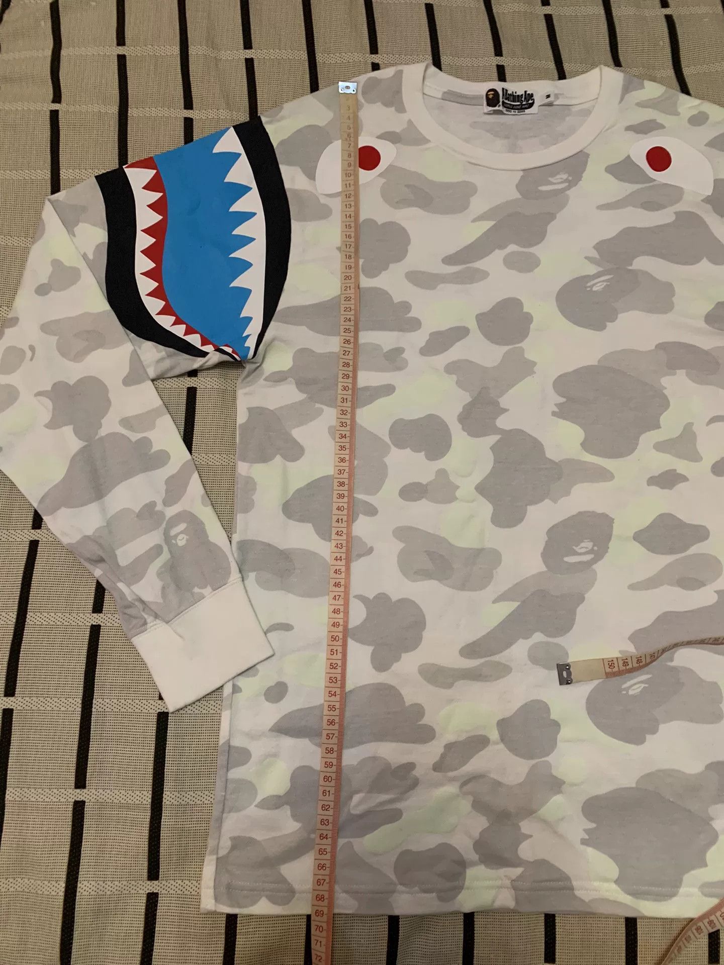 Bape Bape Shark Camo Blue T-Shirt M Men Size US M / EU 48-50 / 2 - 7 Thumbnail
