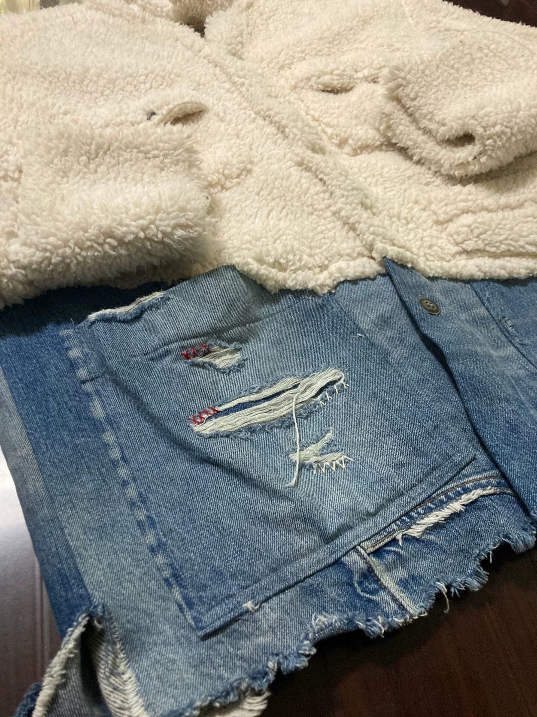 Greg Lauren Greg Lauren GL 19AW Sherpa Denim Jacket Size US L / EU 52-54 / 3 - 2 Thumbnail
