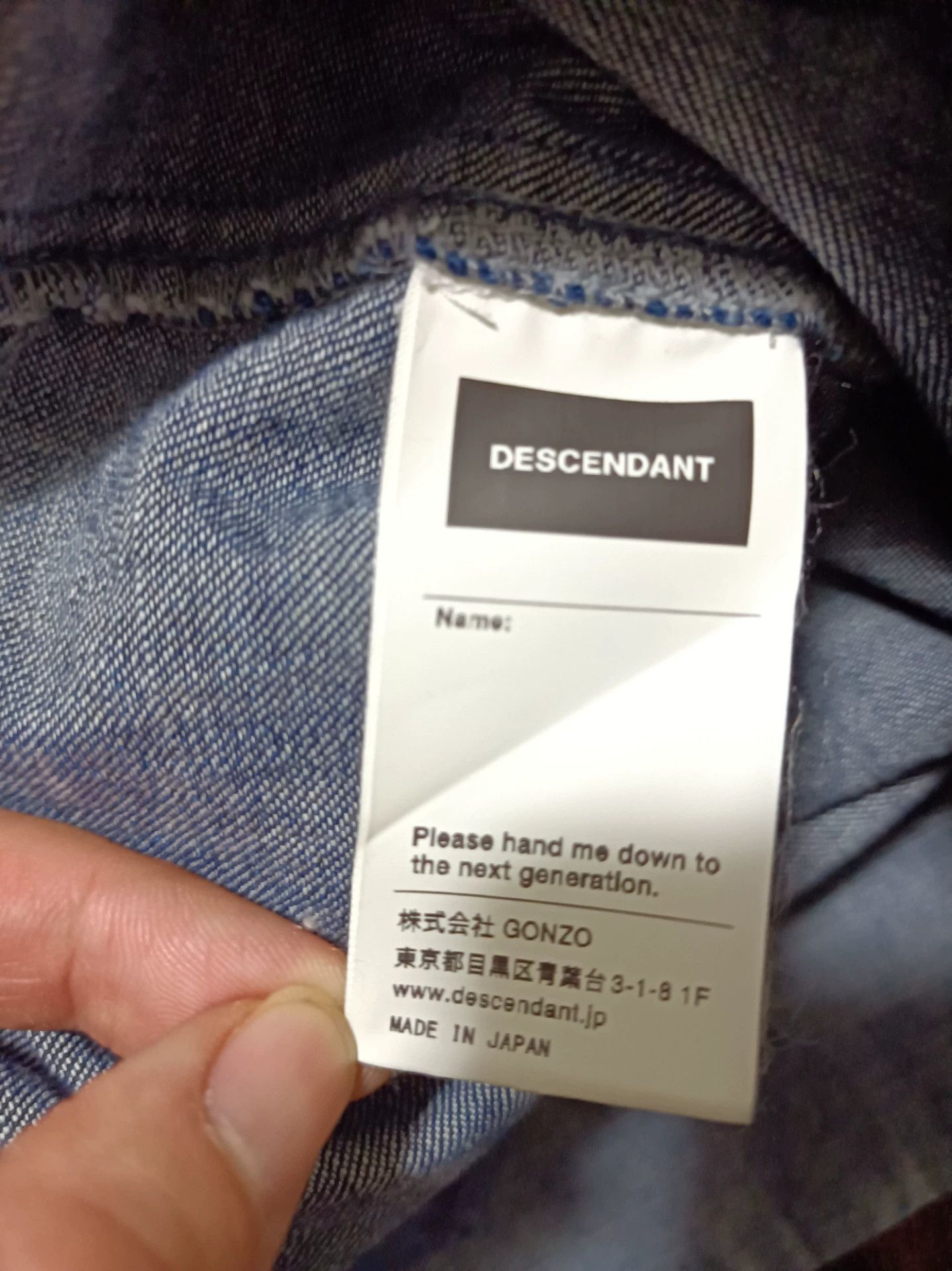 Visvim Descendant 18aw Denim Shirt Size US M / EU 48-50 / 2 - 4 Thumbnail