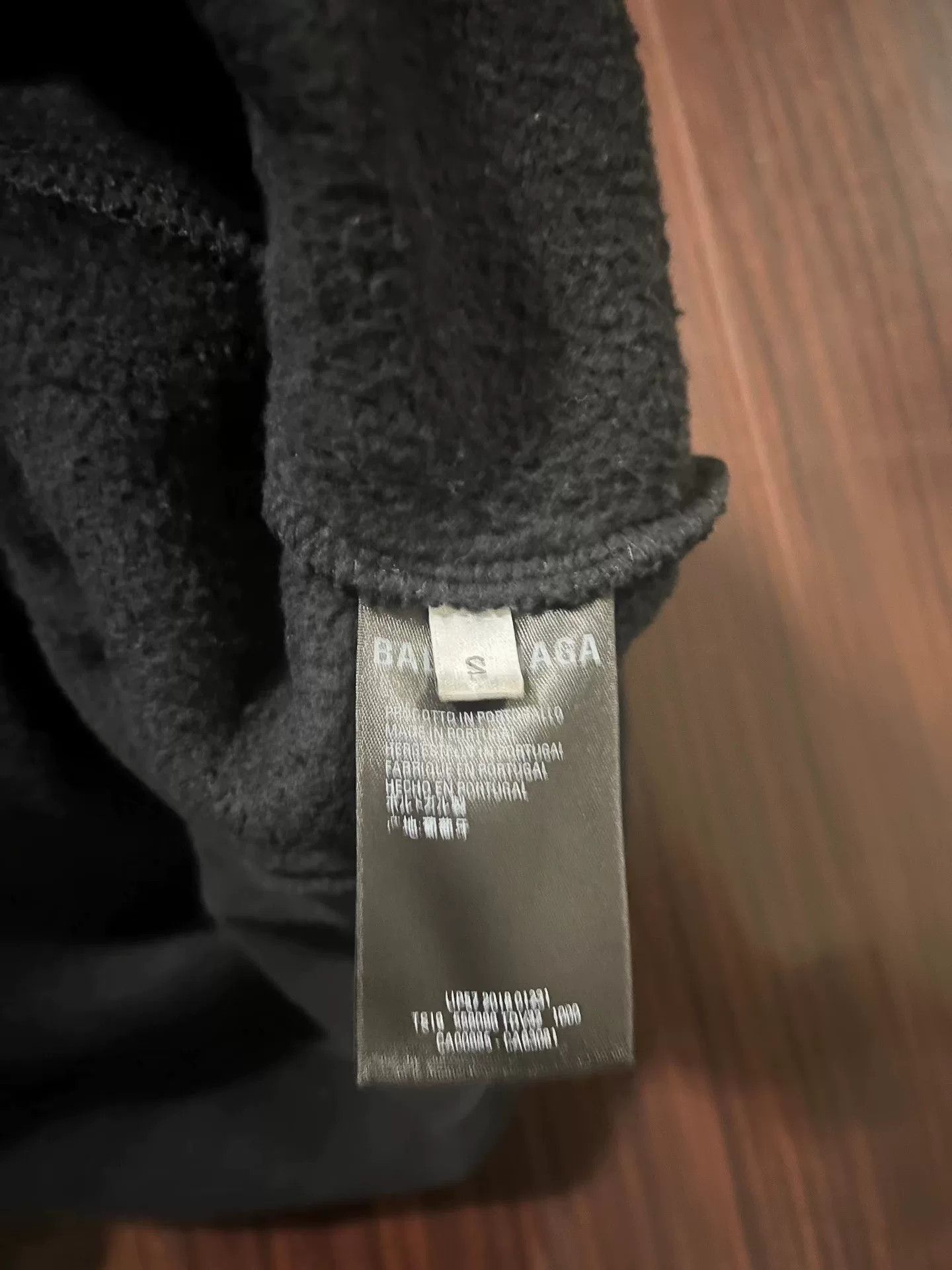 Balenciaga Balenciaga Logo Embroidered Check Hooded Sweatshirt Size US S / EU 44-46 / 1 - 4 Thumbnail