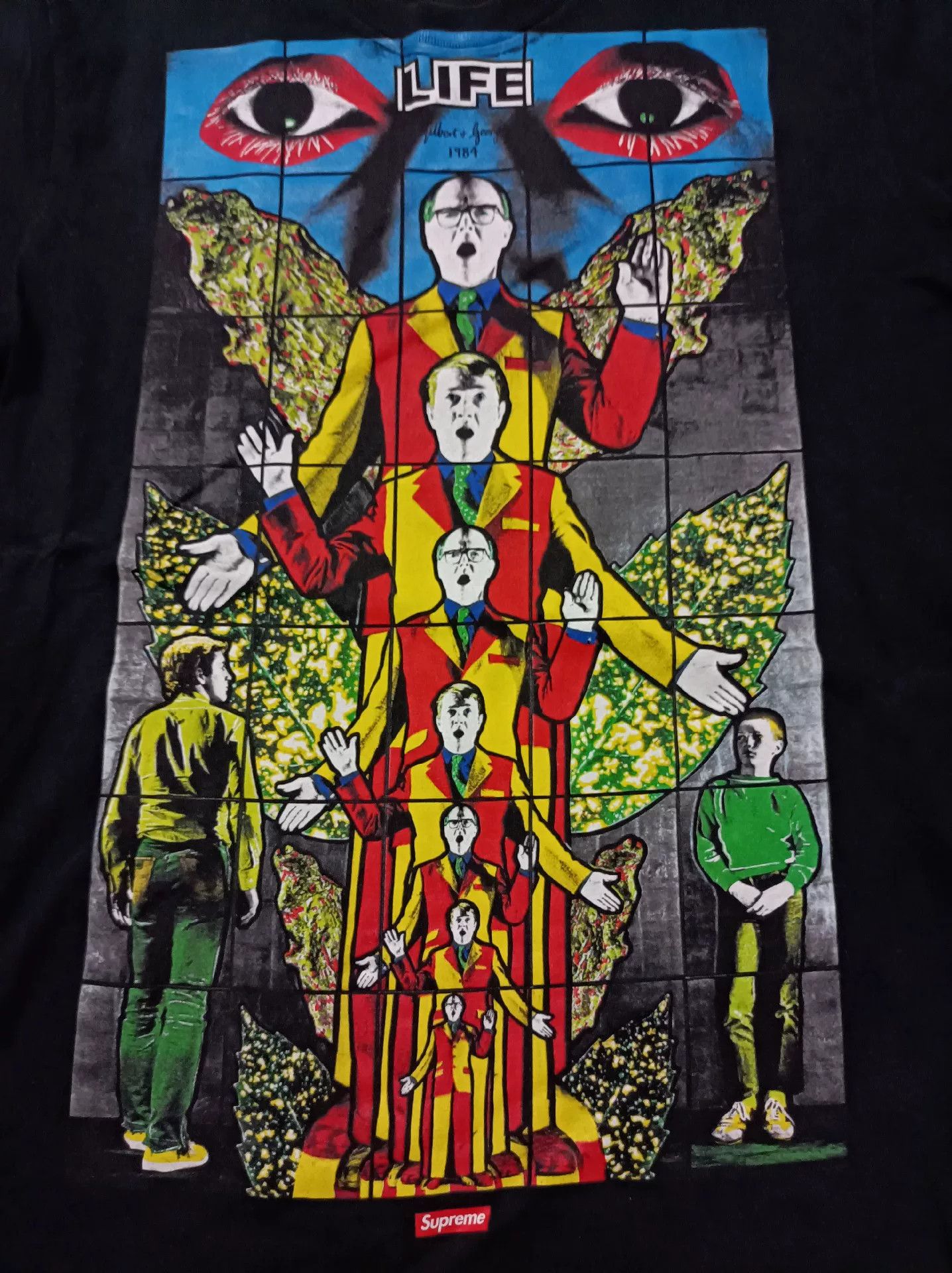 Supreme Supreme SS19 x Gilbert George LIFE Tee Size US M / EU 48-50 / 2 - 2 Thumbnail