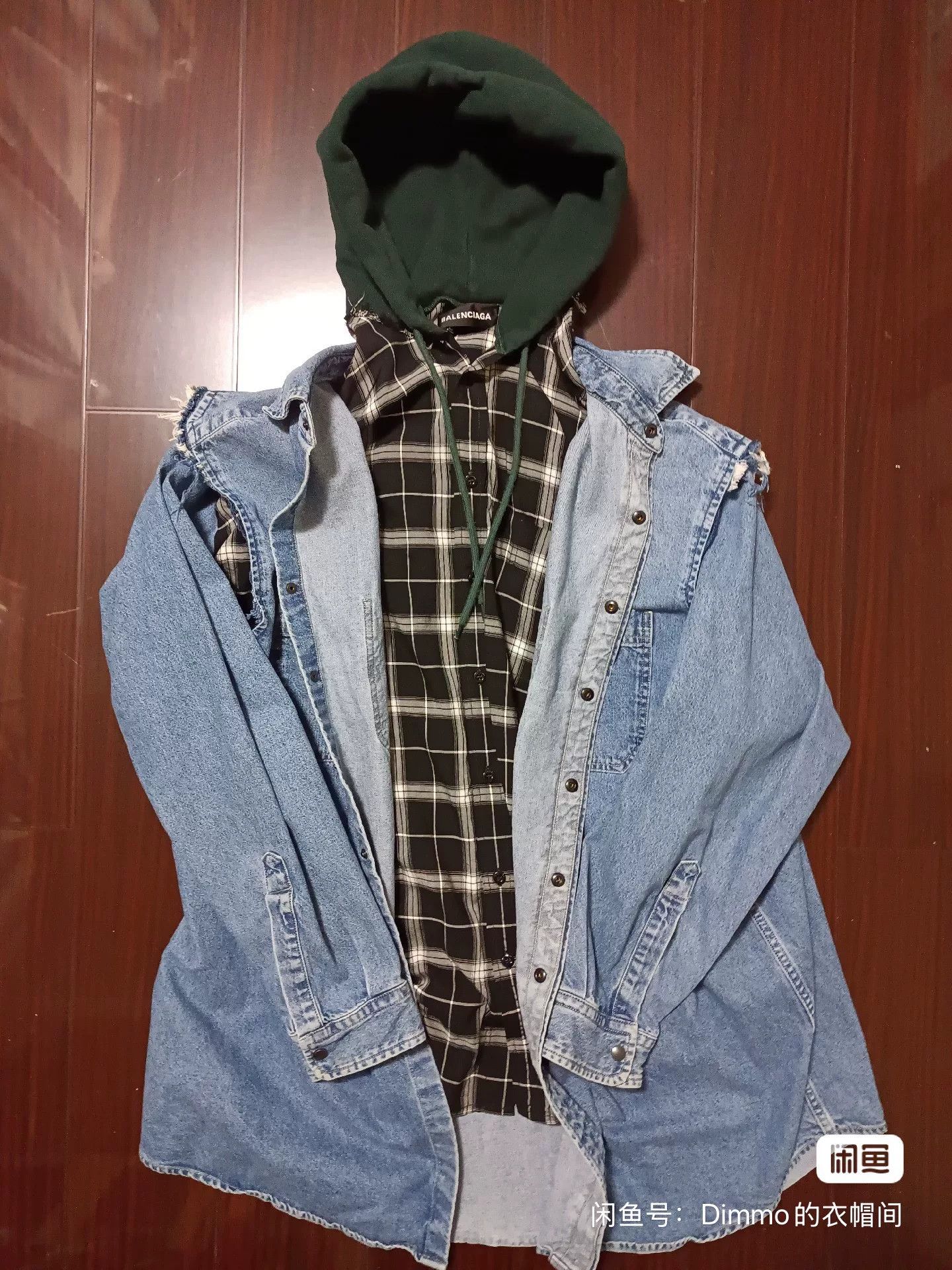 Balenciaga Balenciaga Blue Denim Shirt Jacket Size US XXS / EU 40 - 5 Thumbnail
