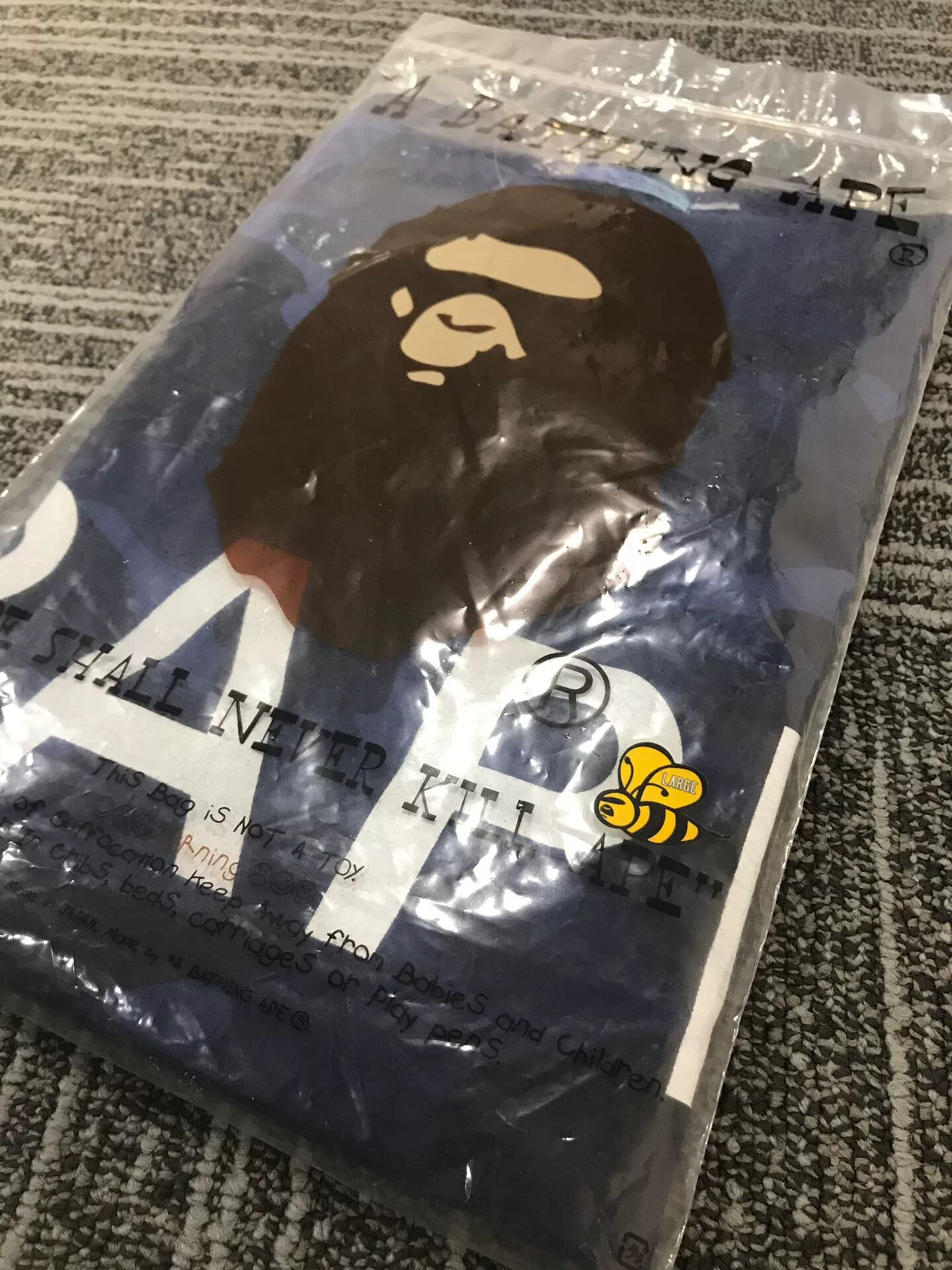 Bape A Bathing Ape Bape Blue Camo Tee Size US L / EU 52-54 / 3 - 5 Thumbnail