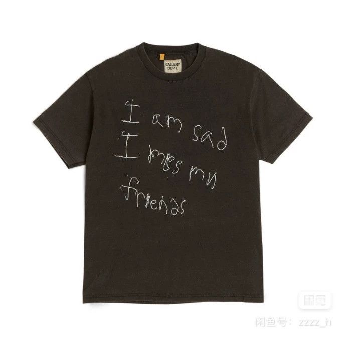 Gallery Dept. Gallery Dept I Am Sad Short Sleeve Tee Size US S / EU 44-46 / 1 - 6 Thumbnail
