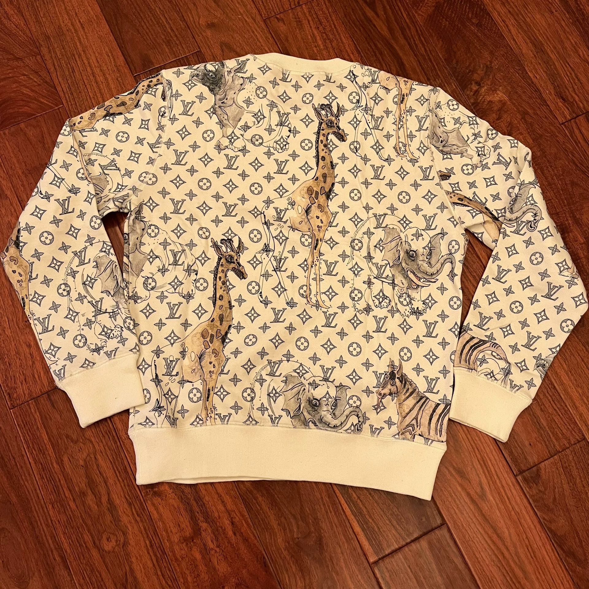 Louis Vuitton Louis Vuitton Zoo Logo Print Pullover Sweatshirt S Size US S / EU 44-46 / 1 - 2 Thumbnail