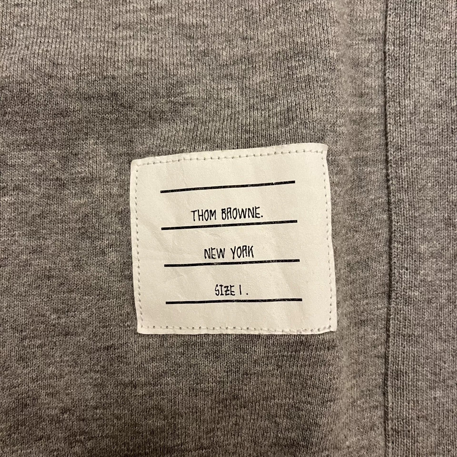 Thom Browne Thom Browne Distressed Gray Pullover Hoodie Size US S / EU 44-46 / 1 - 5 Thumbnail