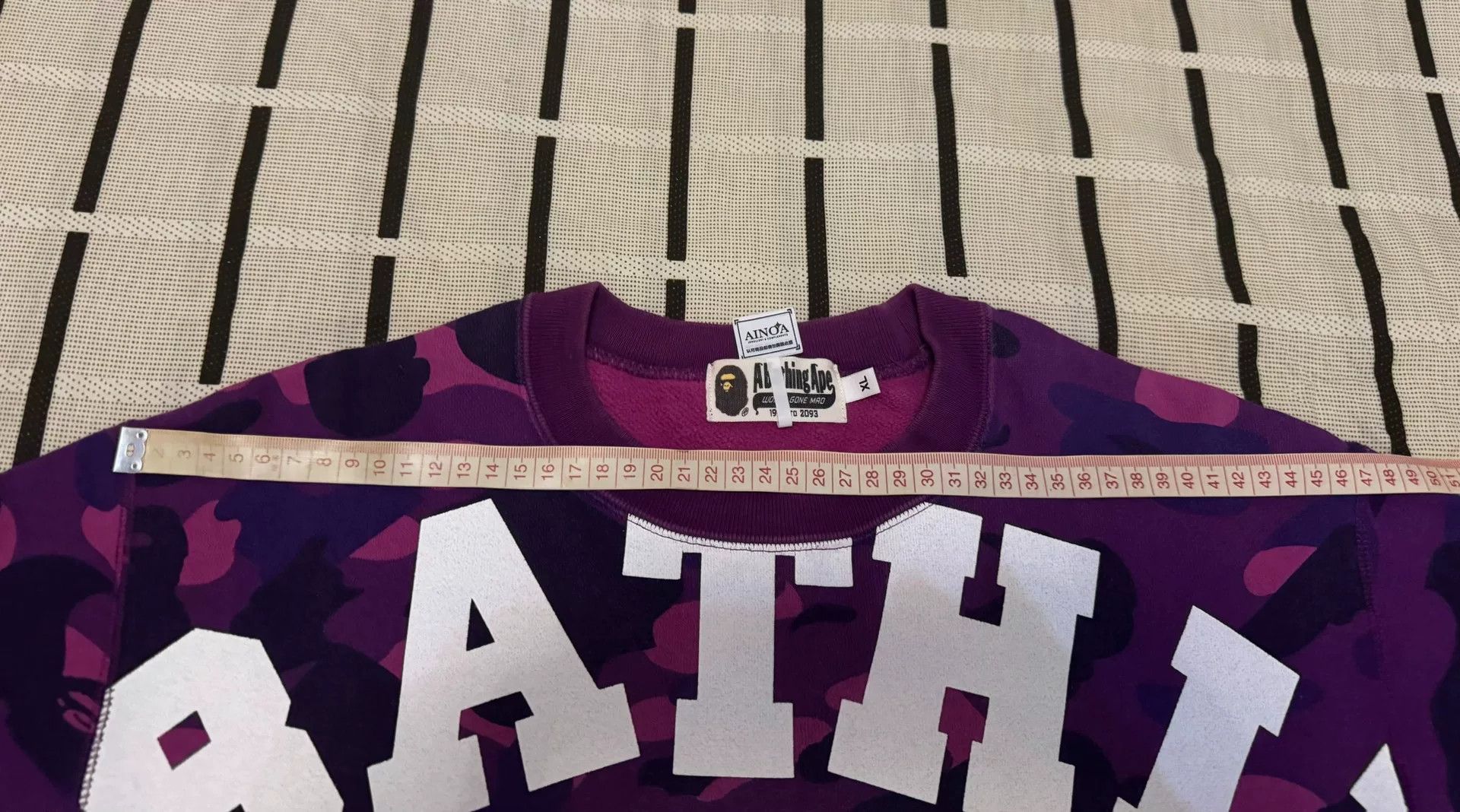 Bape Bape Camo Ape Head Purple Hoodie XL Men Size US XL / EU 56 / 4 - 9 Thumbnail