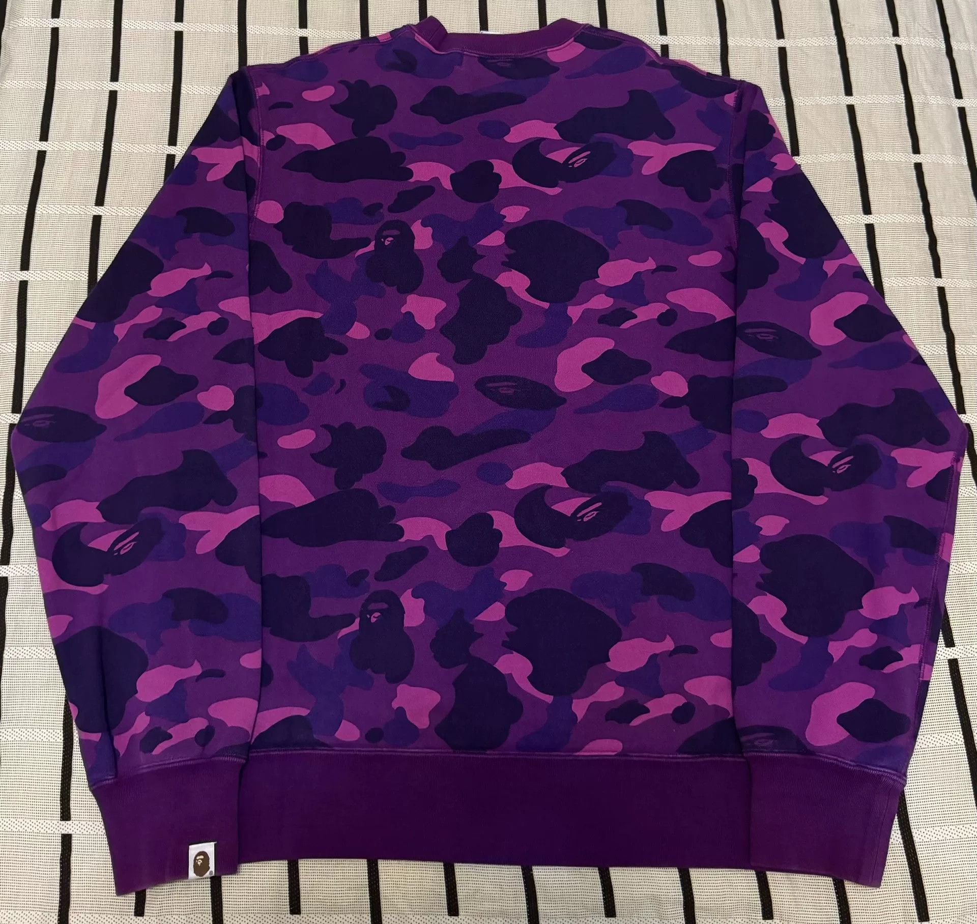 Bape Bape Camo Ape Head Purple Hoodie XL Men Size US XL / EU 56 / 4 - 3 Thumbnail