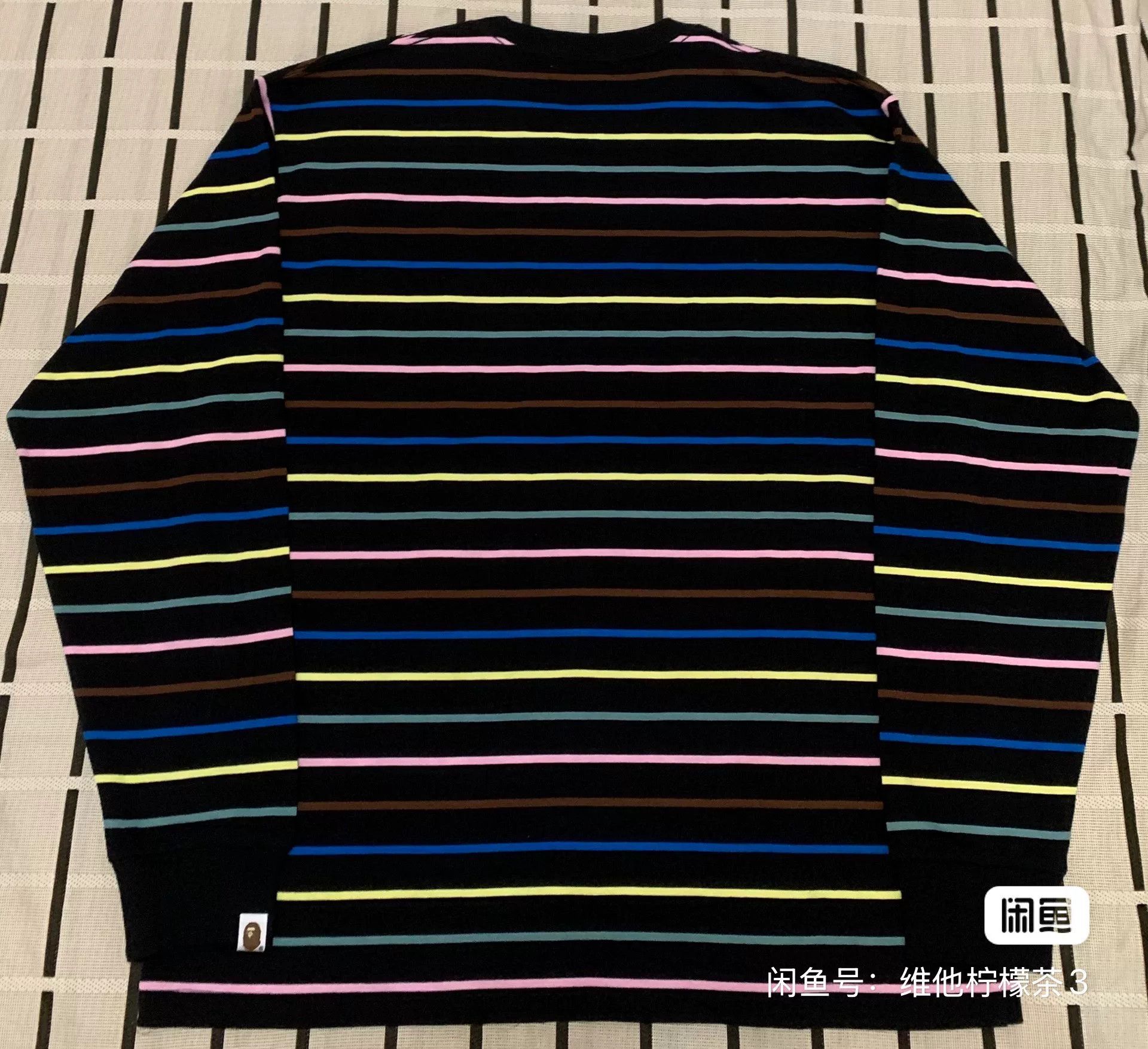 Bape Bape Striped Ape Head Multi T-Shirt L Men Size US L / EU 52-54 / 3 - 4 Thumbnail