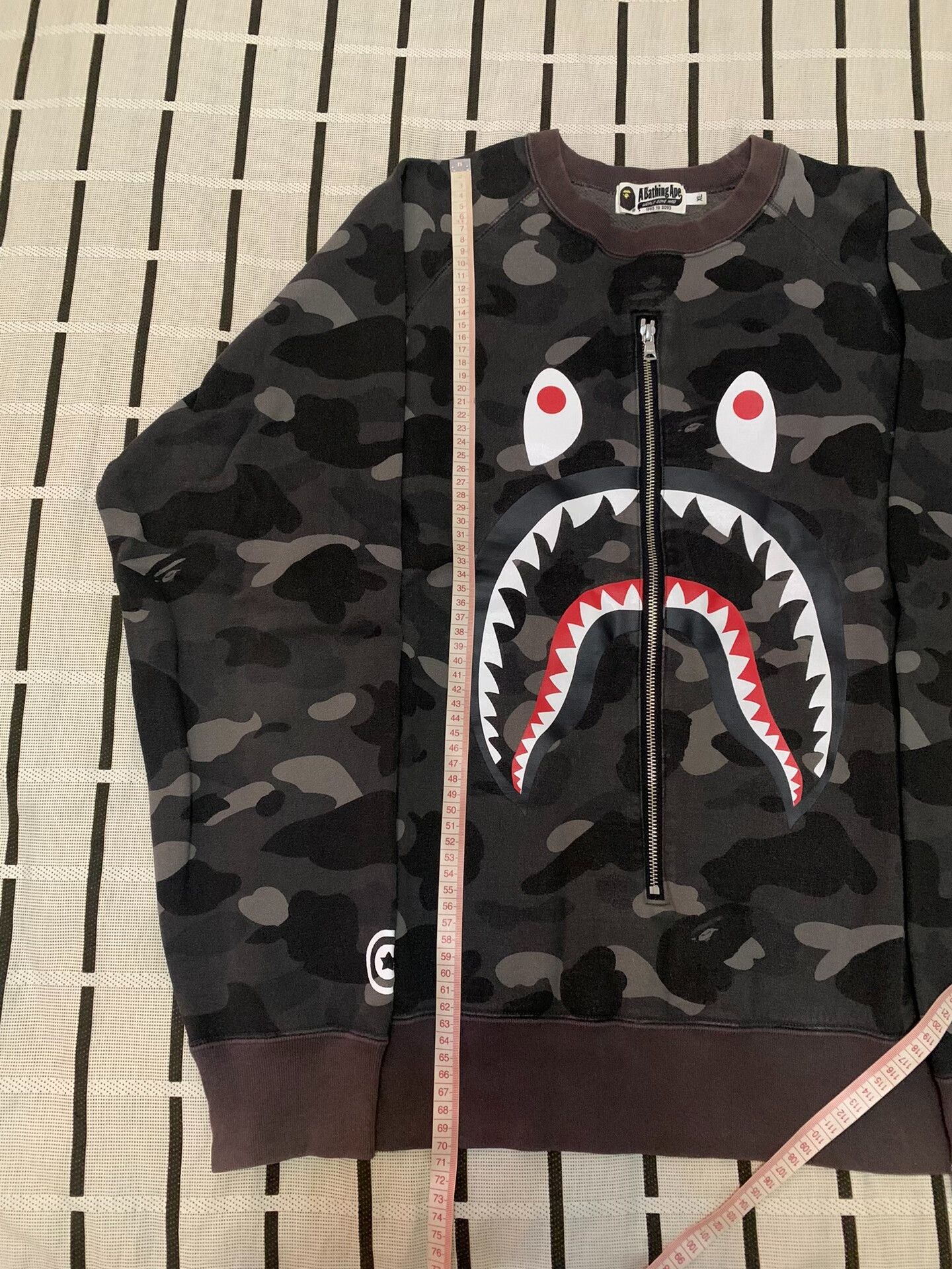 Bape Bape Shark Camo Gray Hoodie XL Men Size US XL / EU 56 / 4 - 8 Thumbnail