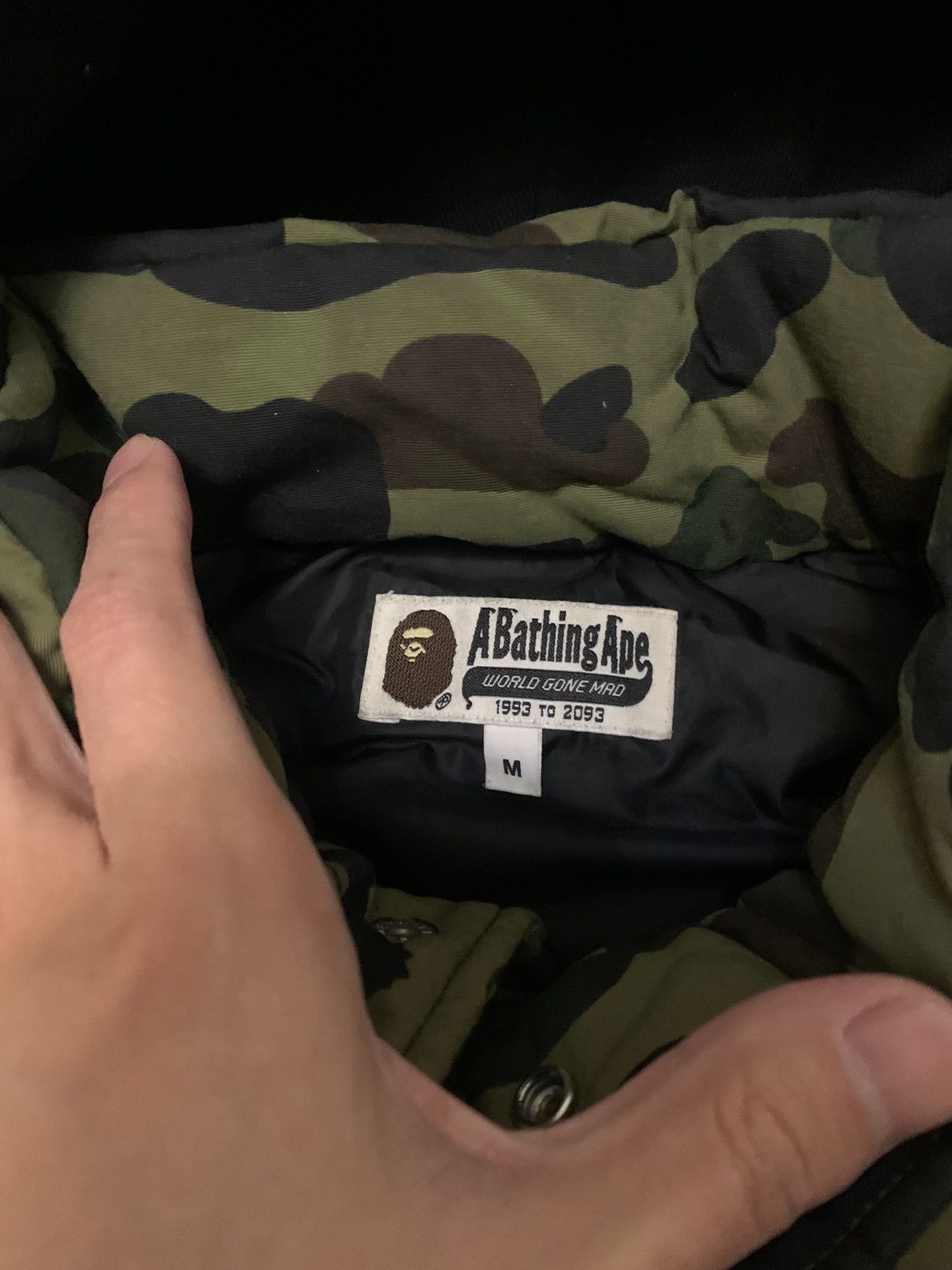 Bape Bape Camo Cotton Green Heavy Coat M Men Size US M / EU 48-50 / 2 - 3 Thumbnail