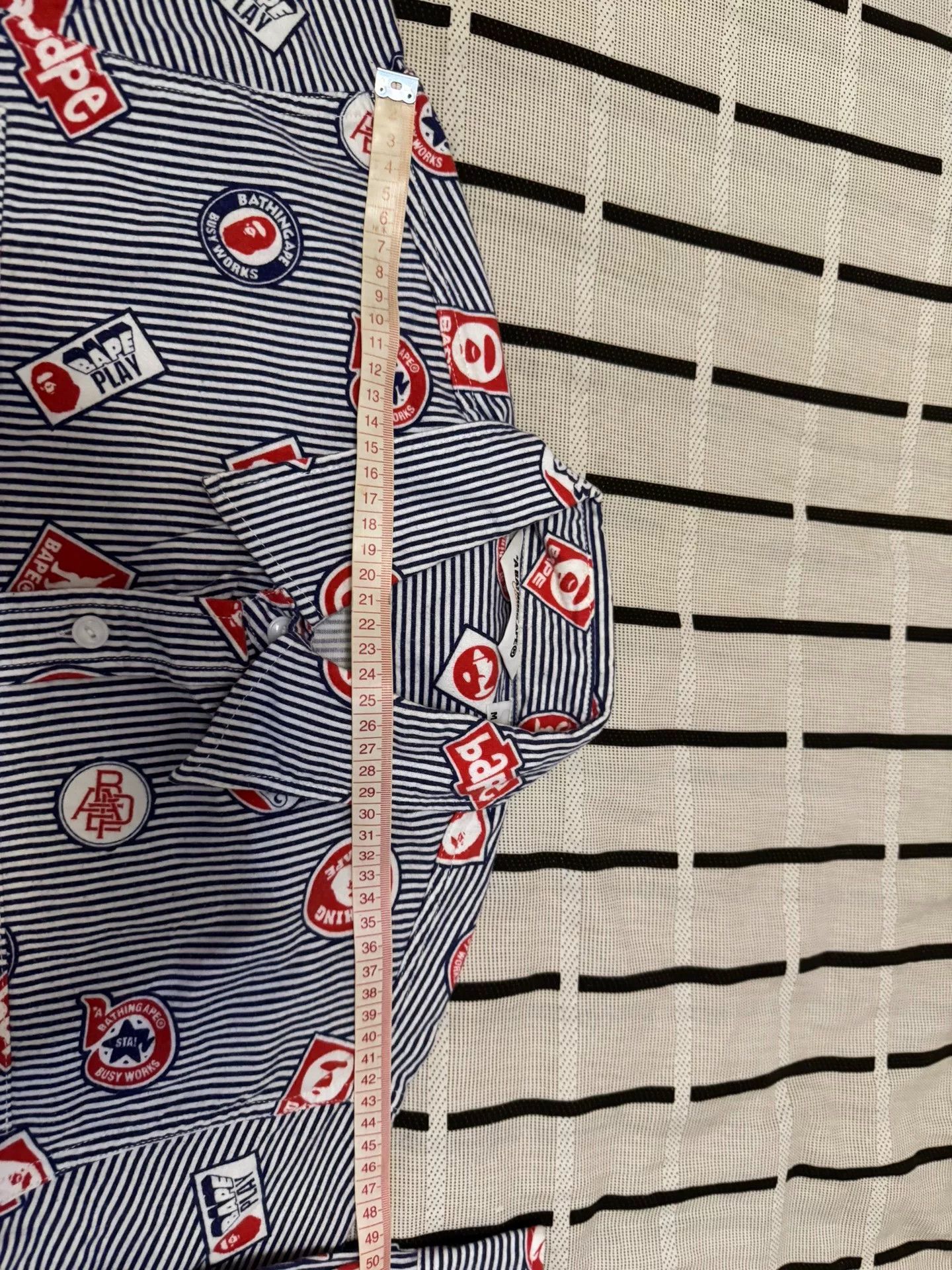 Bape Bape Retro Striped Gold Shirt M Men Size US M / EU 48-50 / 2 - 8 Thumbnail