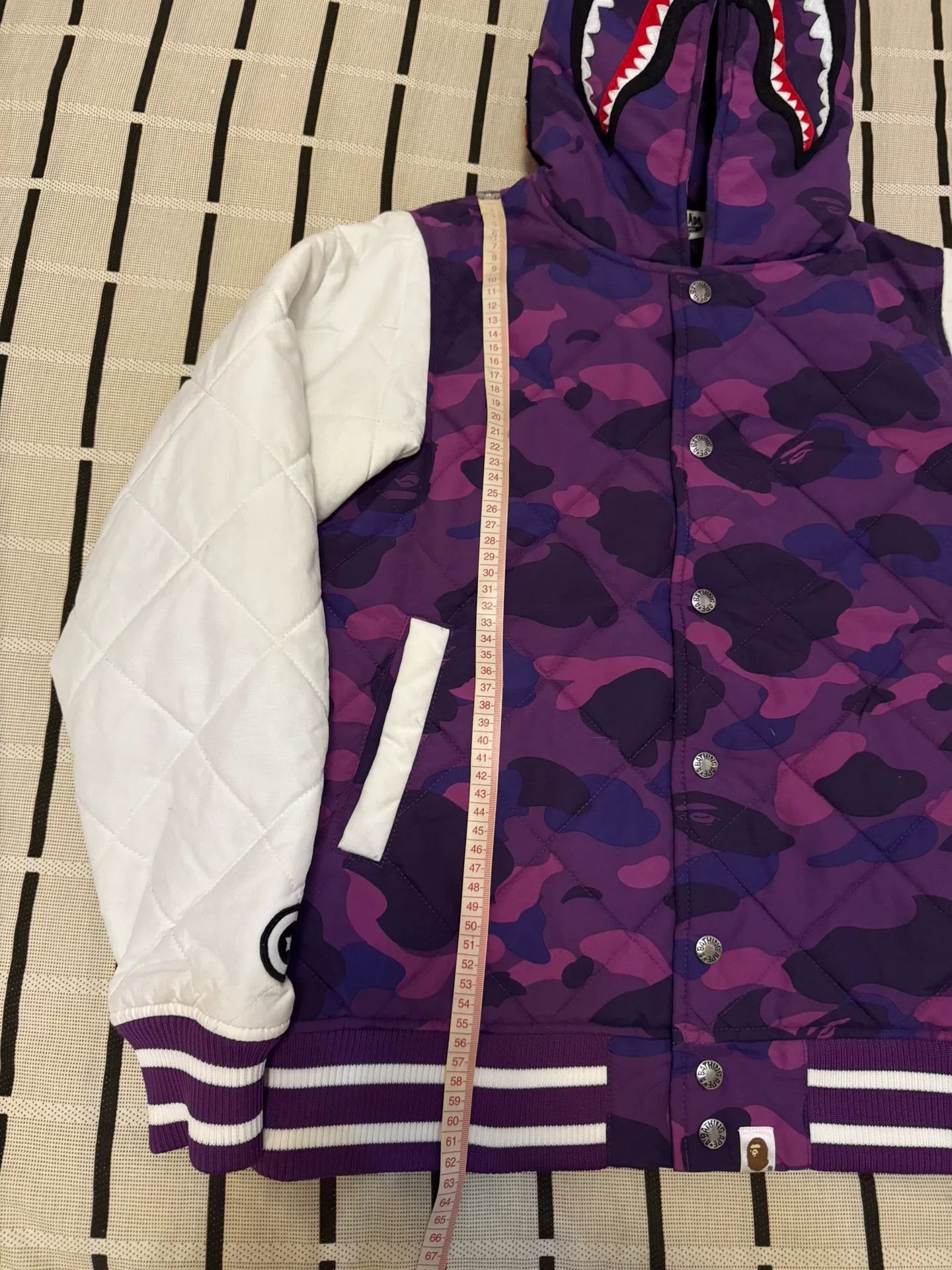 Bape Bape Shark Camo Purple Heavy Coat S Men Size US S / EU 44-46 / 1 - 7 Thumbnail