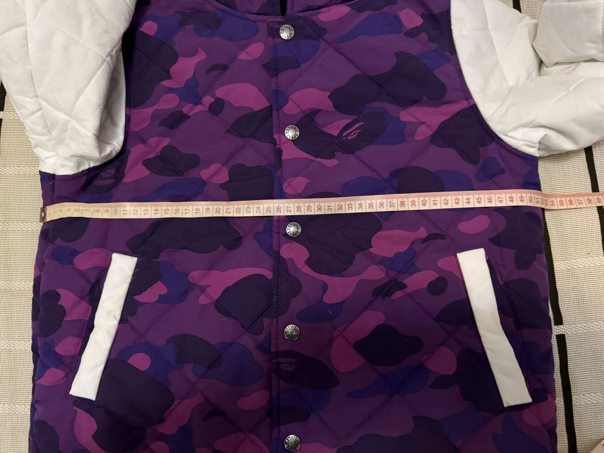Bape Bape Shark Camo Purple Heavy Coat S Men Size US S / EU 44-46 / 1 - 8 Thumbnail