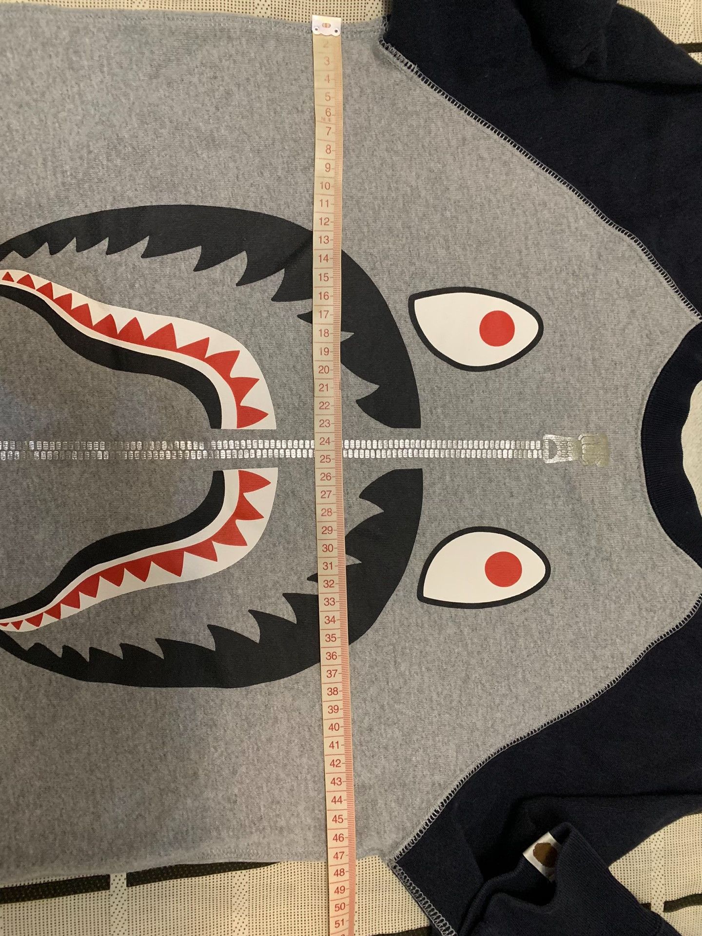 Bape Bape Shark Gray Hoodie S Men Size US S / EU 44-46 / 1 - 7 Thumbnail