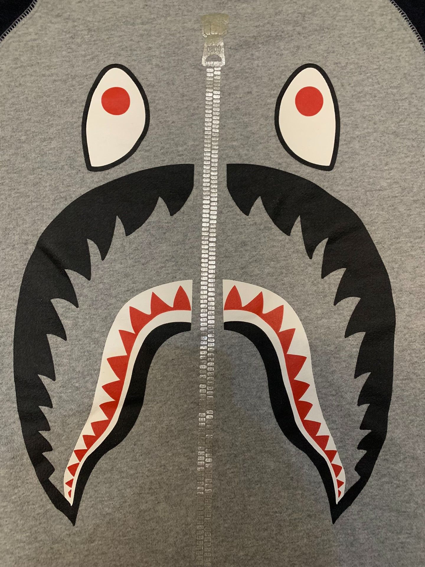 Bape Bape Shark Gray Hoodie S Men Size US S / EU 44-46 / 1 - 8 Thumbnail