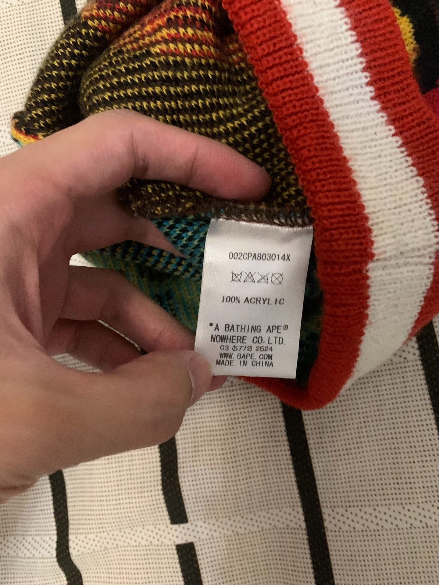 Bape Bape Rainbow Multi Hat Men Size ONE SIZE - 3 Thumbnail