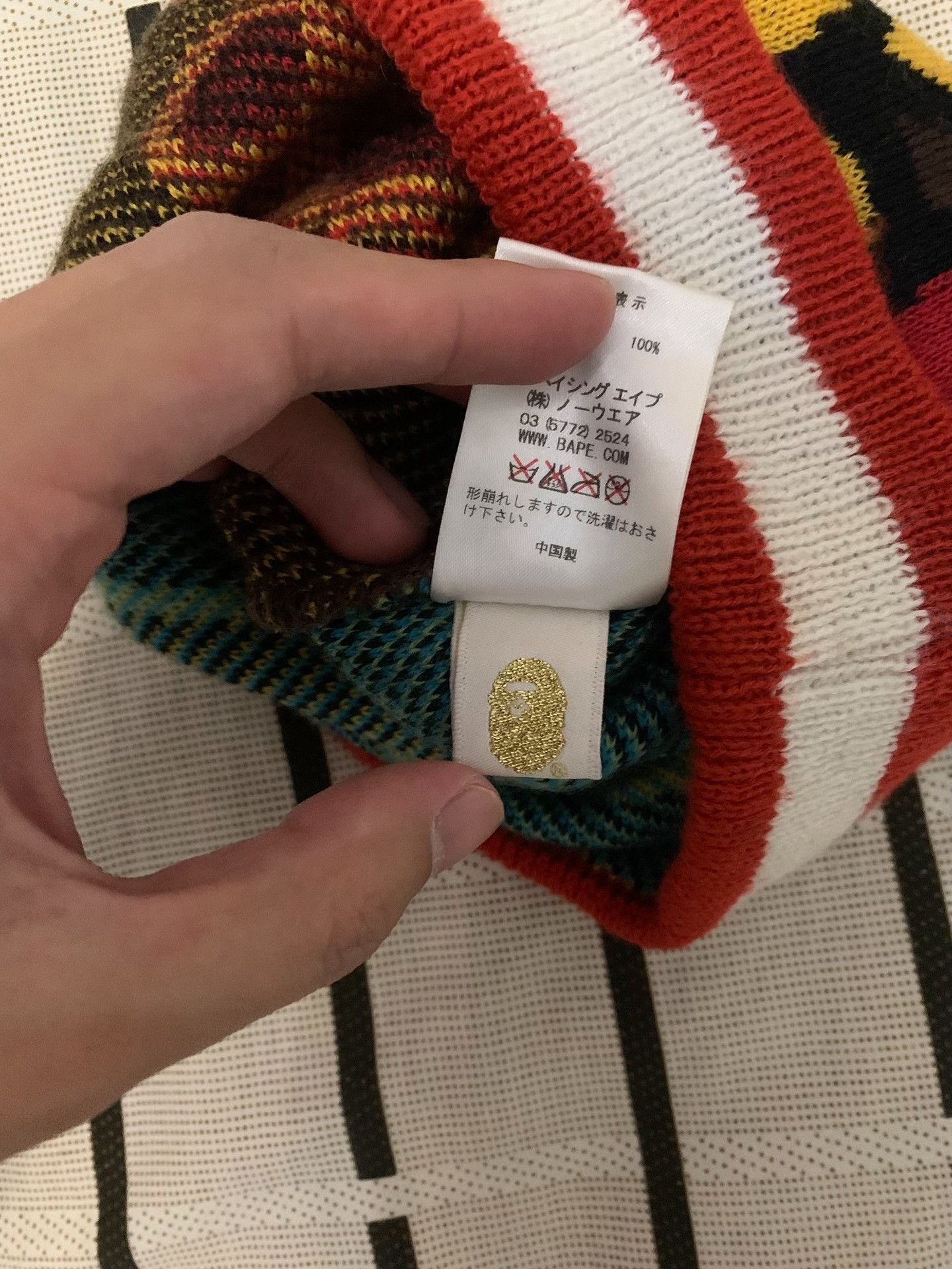 Bape Bape Rainbow Multi Hat Men Size ONE SIZE - 4 Thumbnail