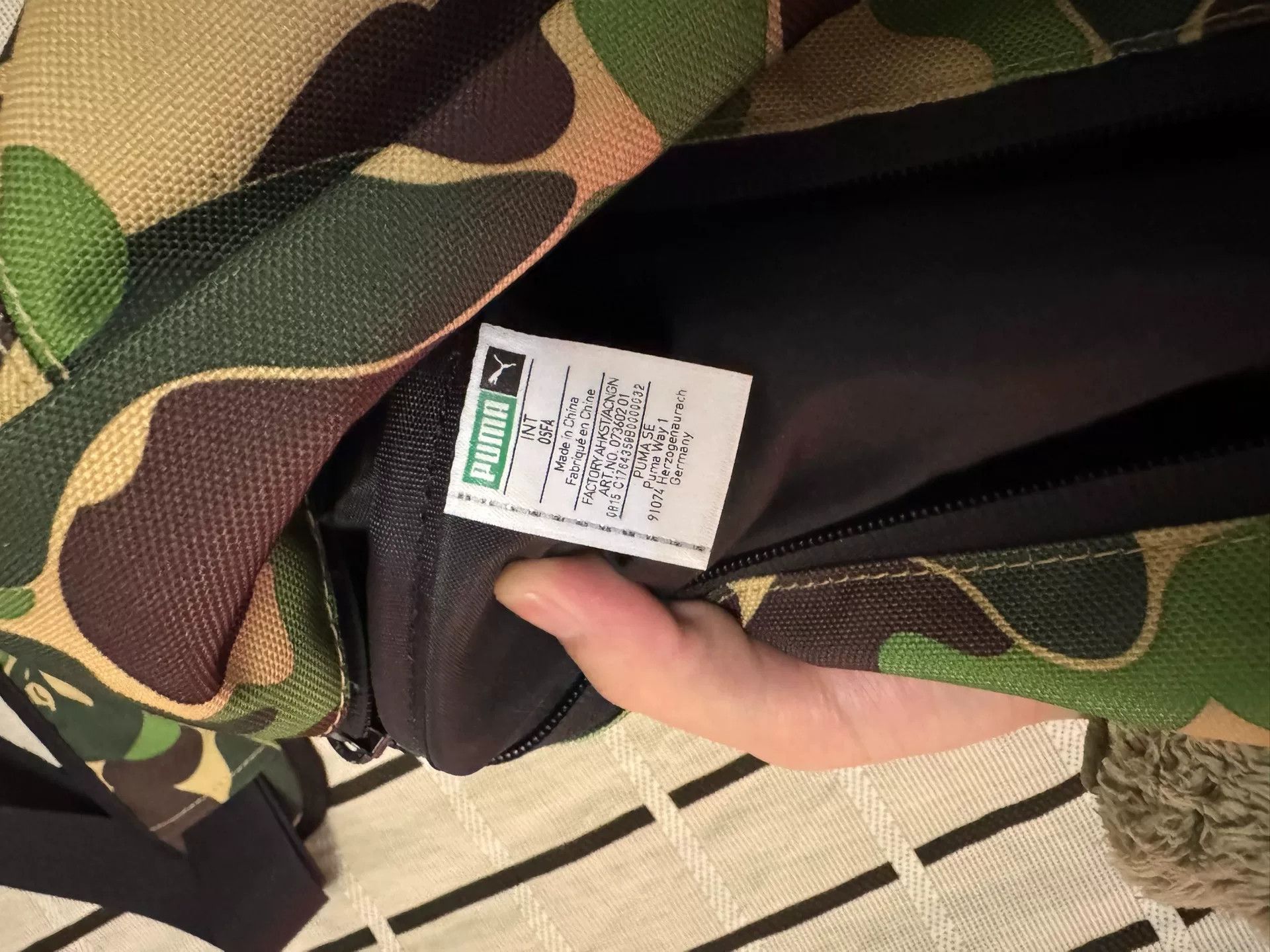 Bape Bape Camo Rare Green Bag M Men Size ONE SIZE - 8 Thumbnail