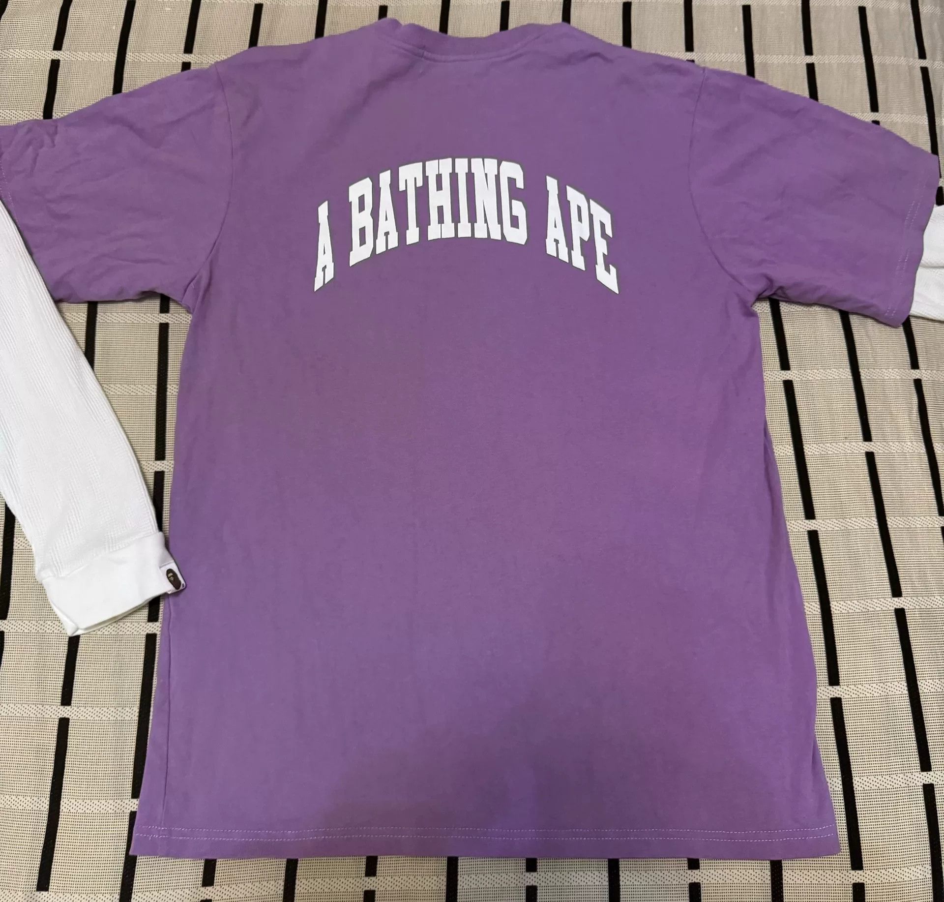 Bape Bape Ape Head Purple T-Shirt L Men Size US L / EU 52-54 / 3 - 2 Thumbnail