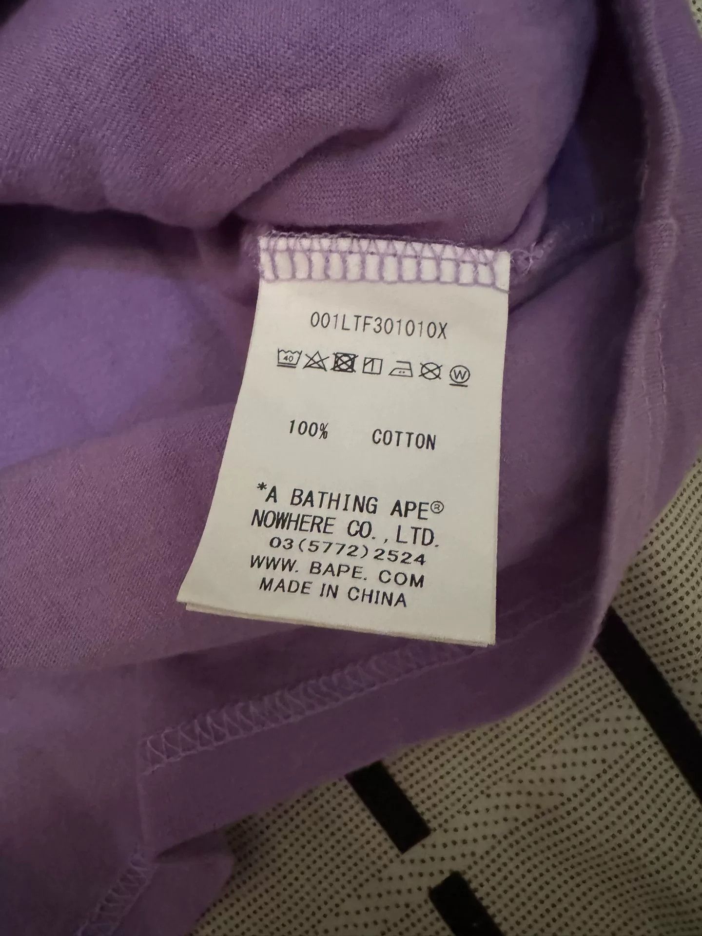 Bape Bape Ape Head Purple T-Shirt L Men Size US L / EU 52-54 / 3 - 4 Thumbnail