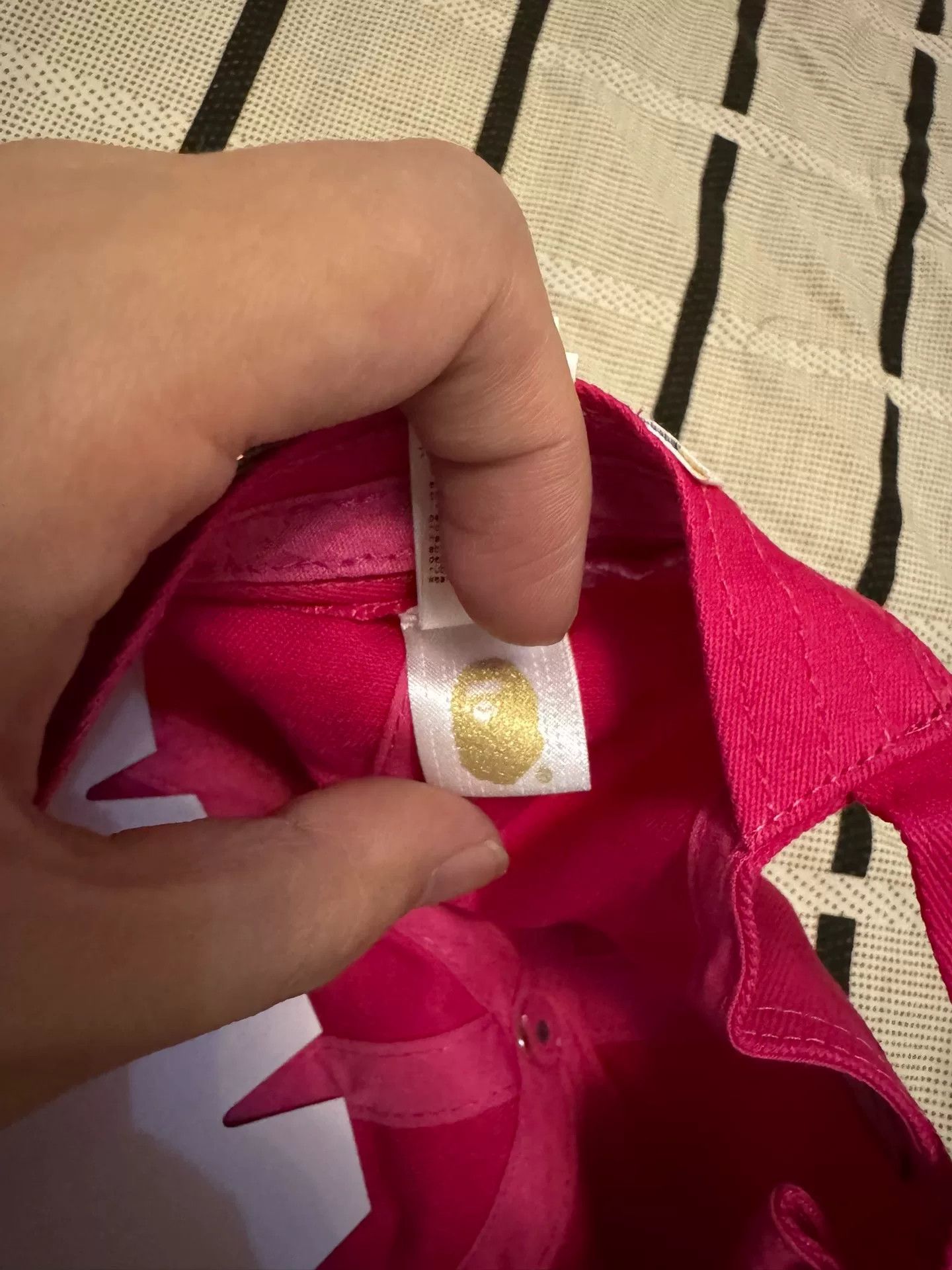 Bape Bape Casual Ape Head Pink Hat S Men Size ONE SIZE - 7 Thumbnail