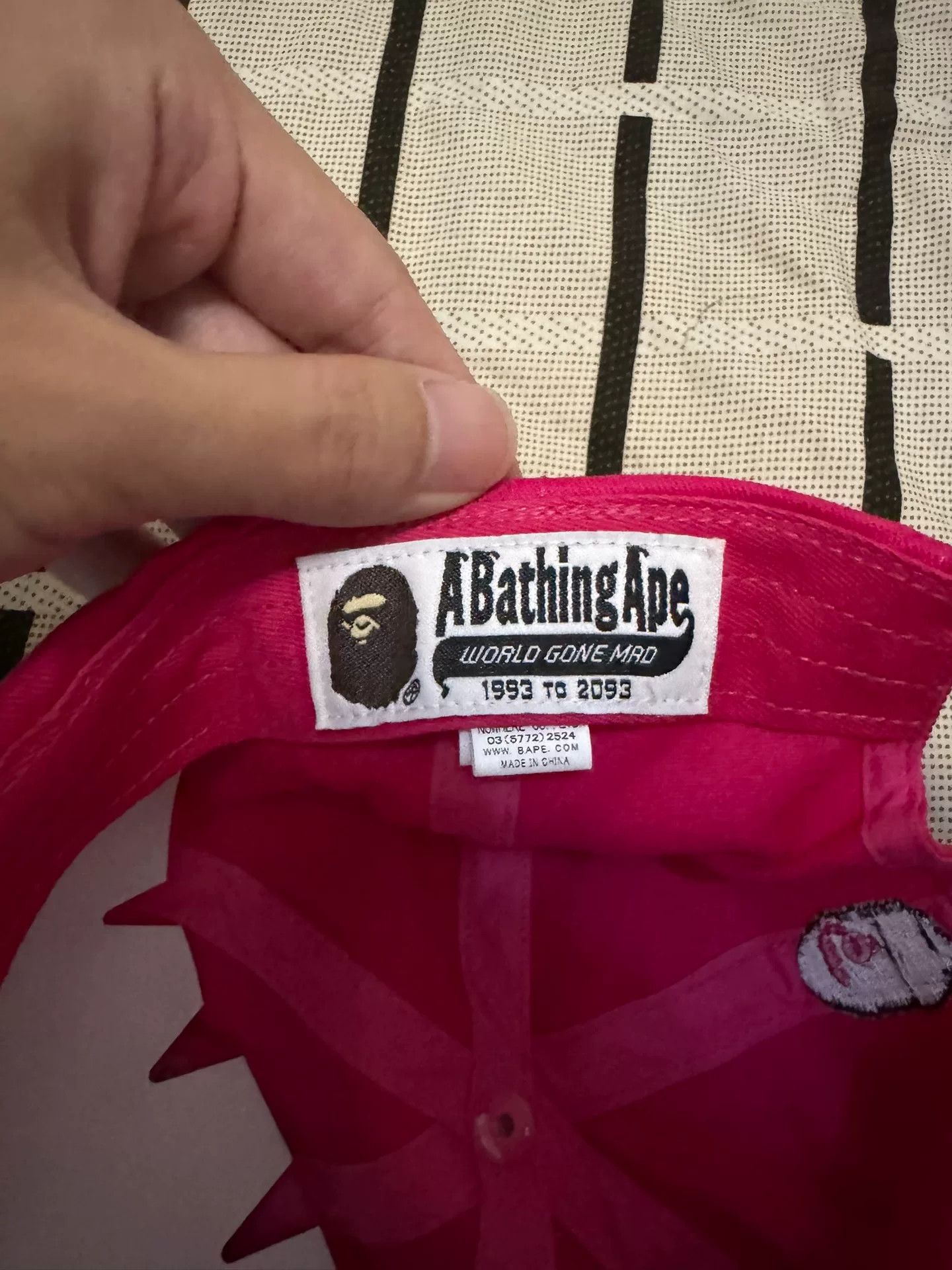 Bape Bape Casual Ape Head Pink Hat S Men Size ONE SIZE - 4 Thumbnail
