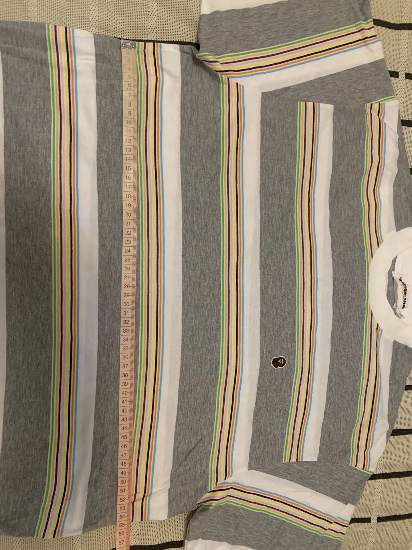 Bape Bape Striped Ape Head Gold T-Shirt L Men Size US L / EU 52-54 / 3 - 8 Thumbnail
