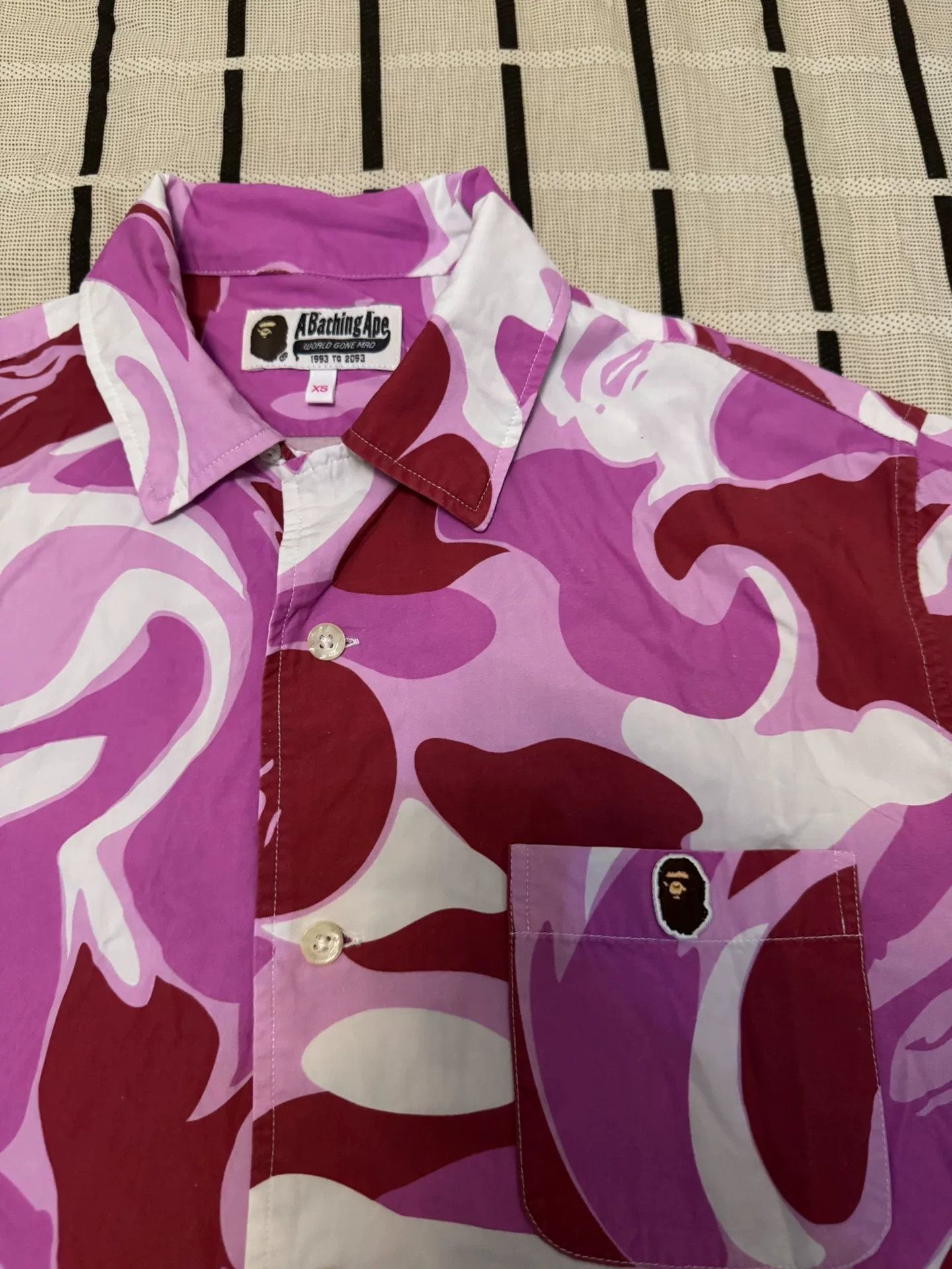 Bape Bape Camo Pink Shirt XS Men Size US XS / EU 42 / 0 - 4 Thumbnail
