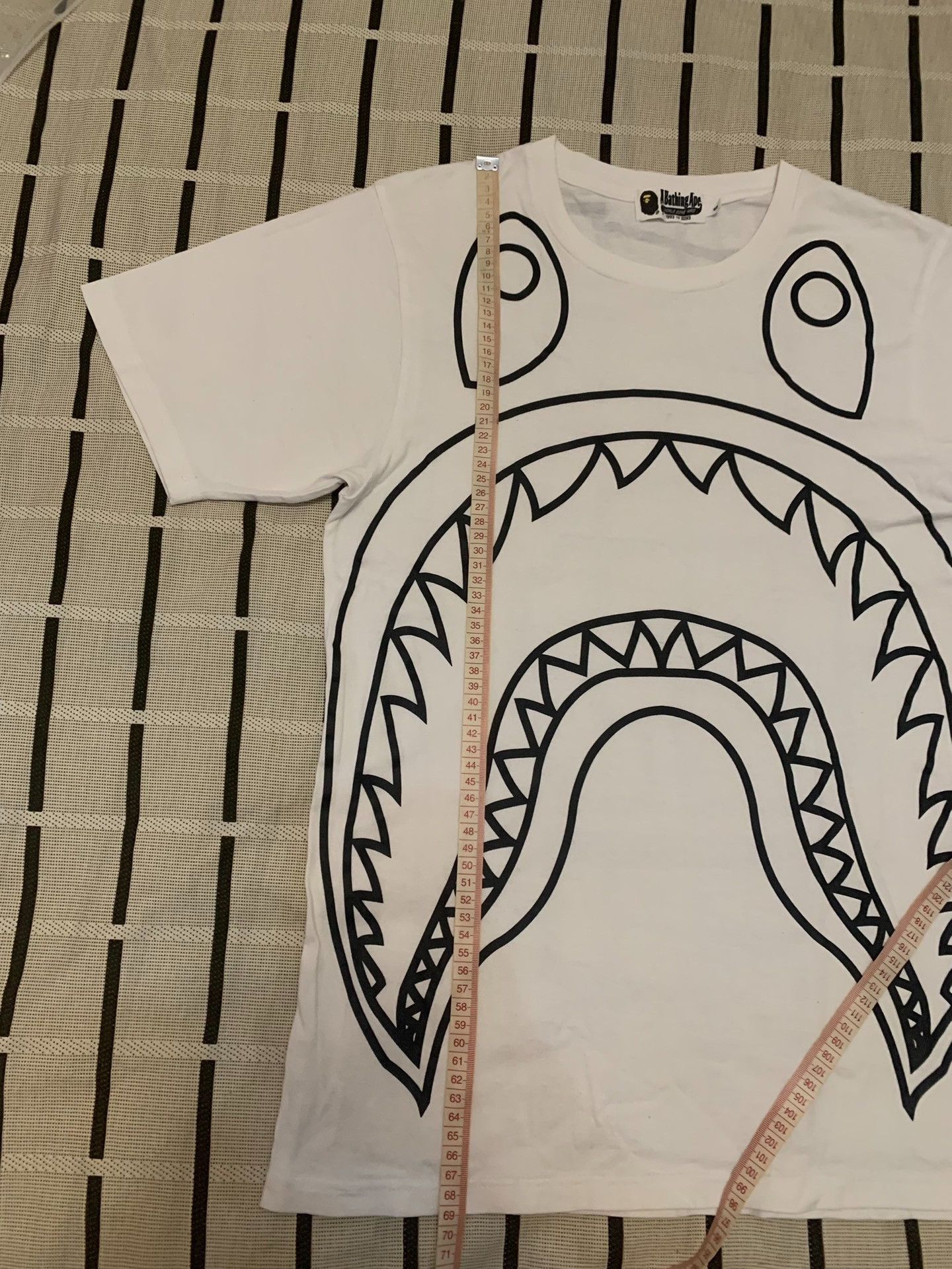 Bape Bape Shark Printed T-Shirt S Men Size US S / EU 44-46 / 1 - 7 Thumbnail
