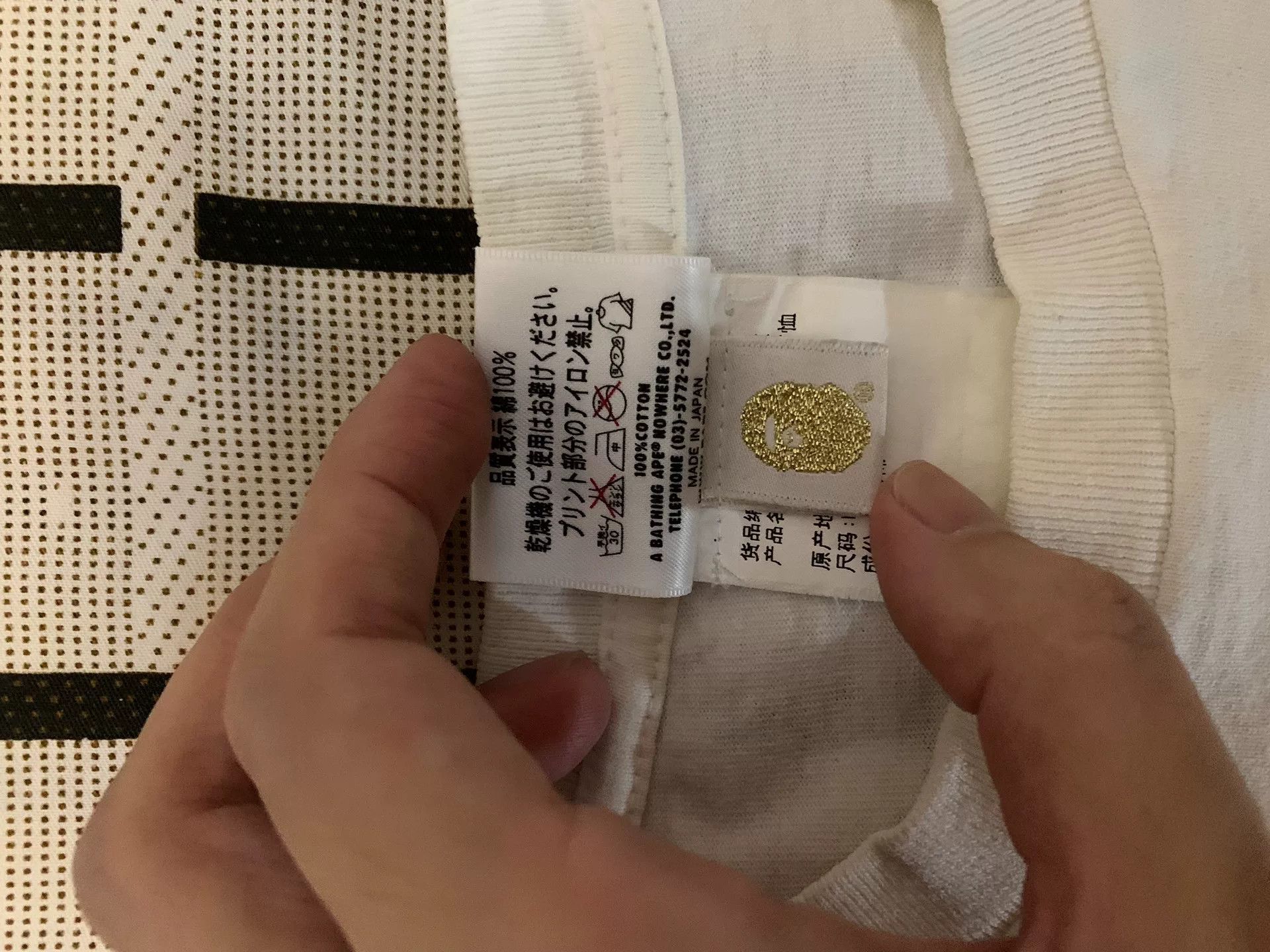 Bape Bape Ape Head Gold T-Shirt M Men Size US M / EU 48-50 / 2 - 5 Thumbnail
