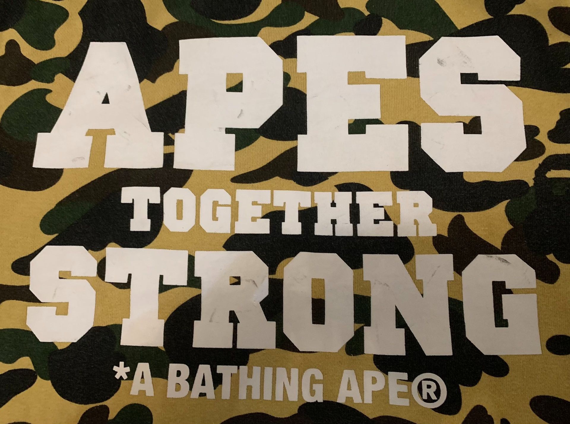 Bape Bape Camo Ape Head Yellow Hoodie M Men Size US M / EU 48-50 / 2 - 3 Thumbnail