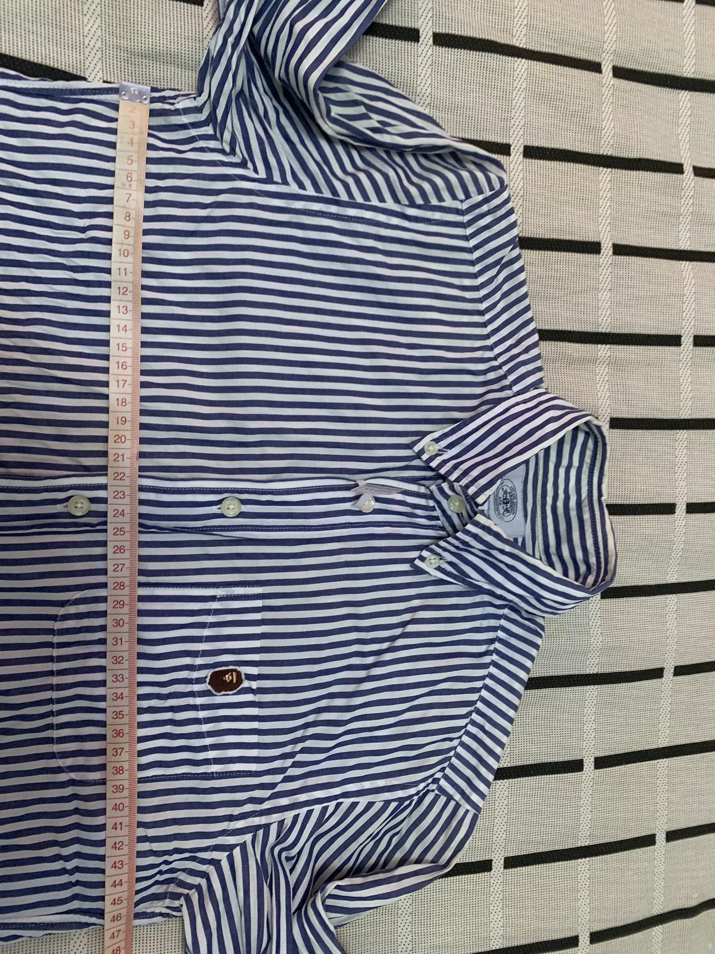 Bape Bape Striped Ape Head Gold Shirt S Men Size US S / EU 44-46 / 1 - 7 Thumbnail