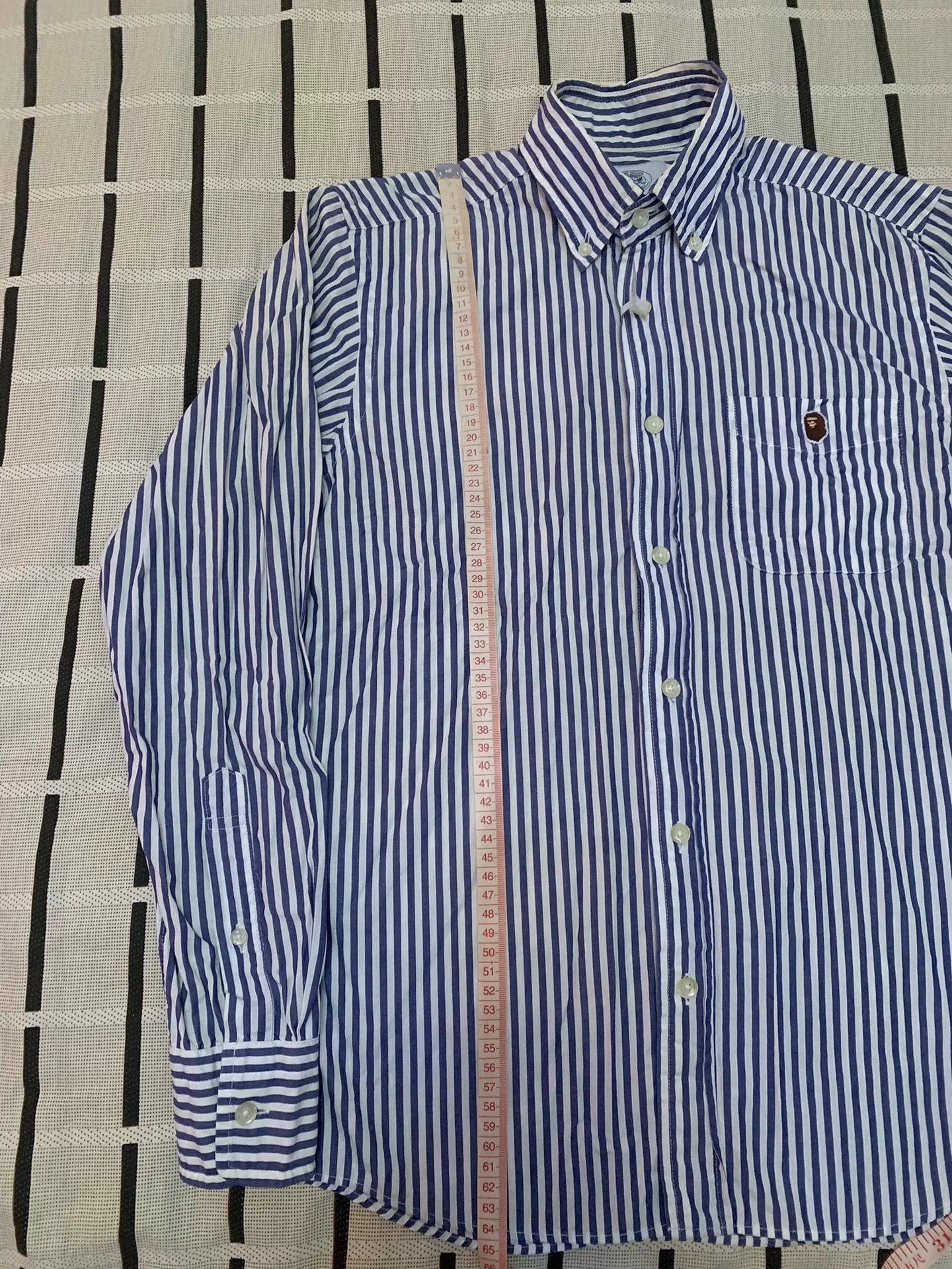 Bape Bape Striped Ape Head Gold Shirt S Men Size US S / EU 44-46 / 1 - 6 Thumbnail