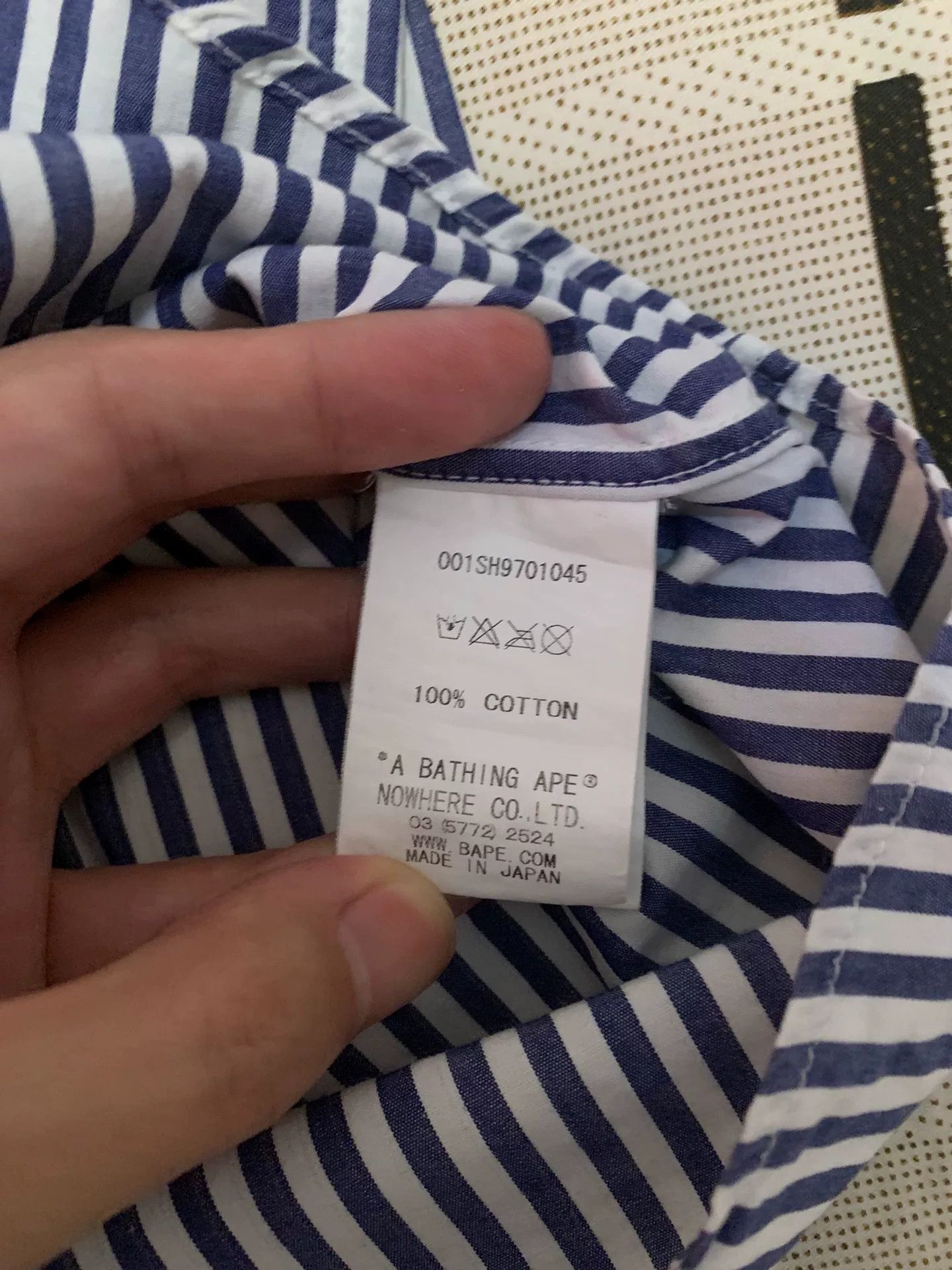 Bape Bape Striped Ape Head Gold Shirt S Men Size US S / EU 44-46 / 1 - 3 Thumbnail
